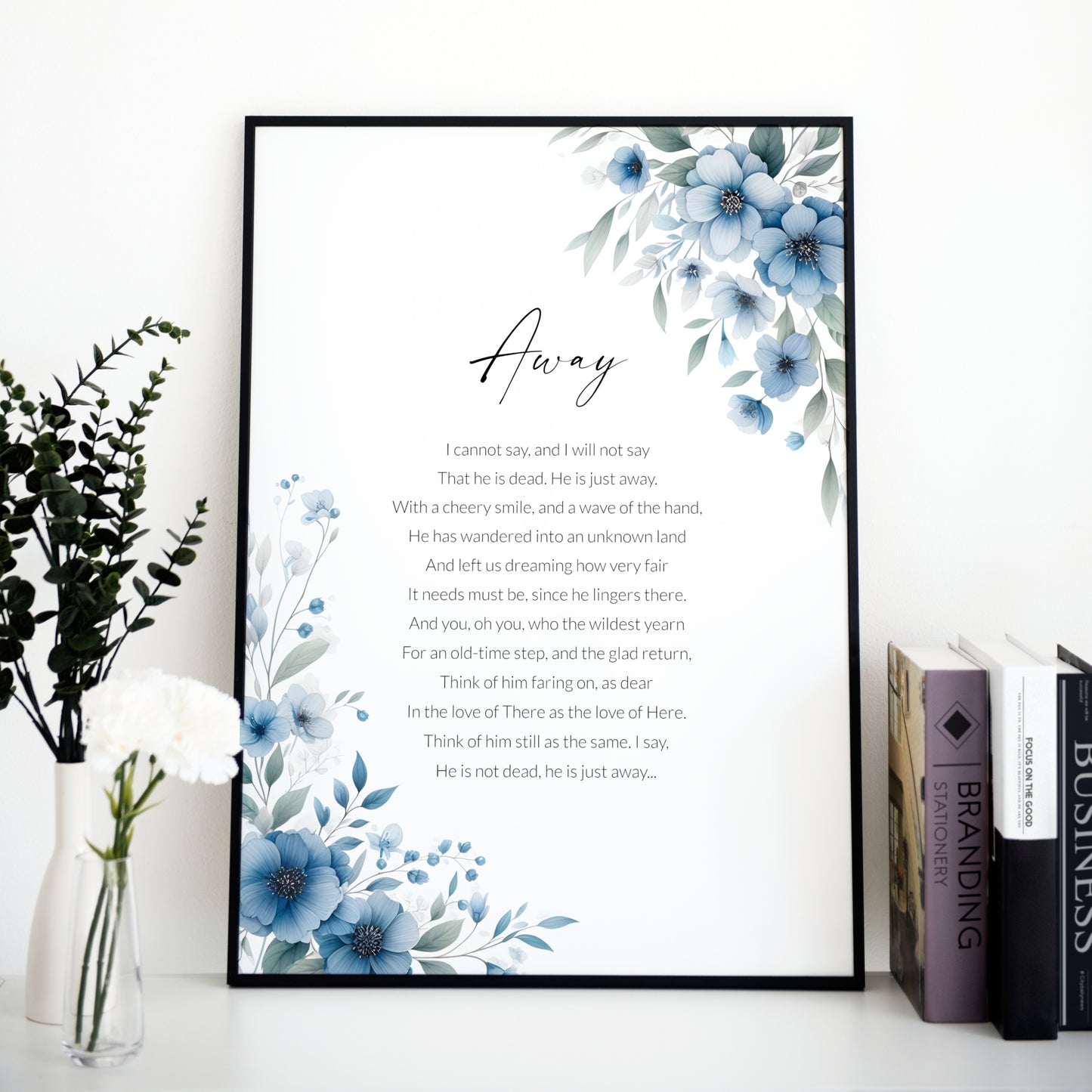 Away Print | James Whitcomb Riley Poem