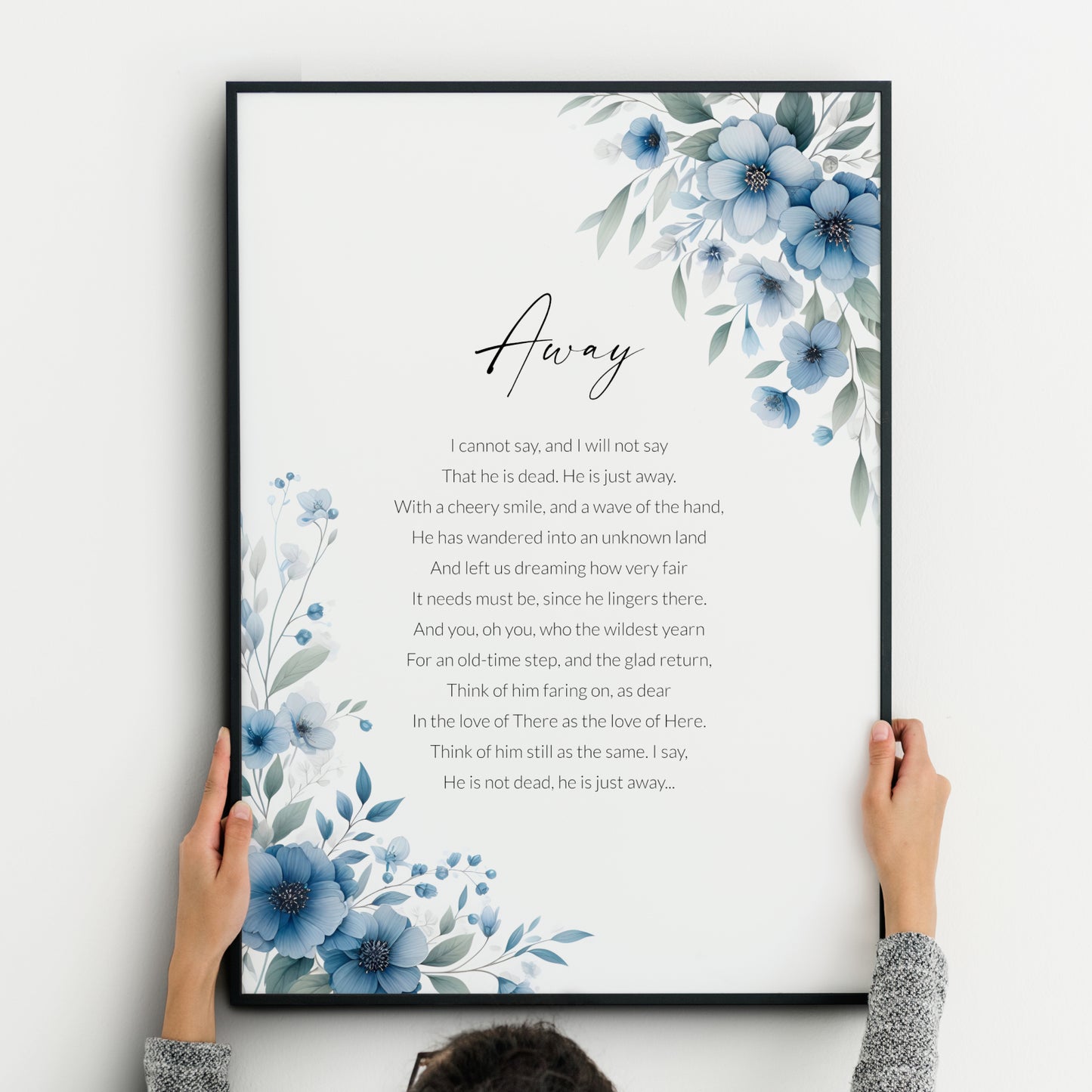 Away Print | James Whitcomb Riley Poem