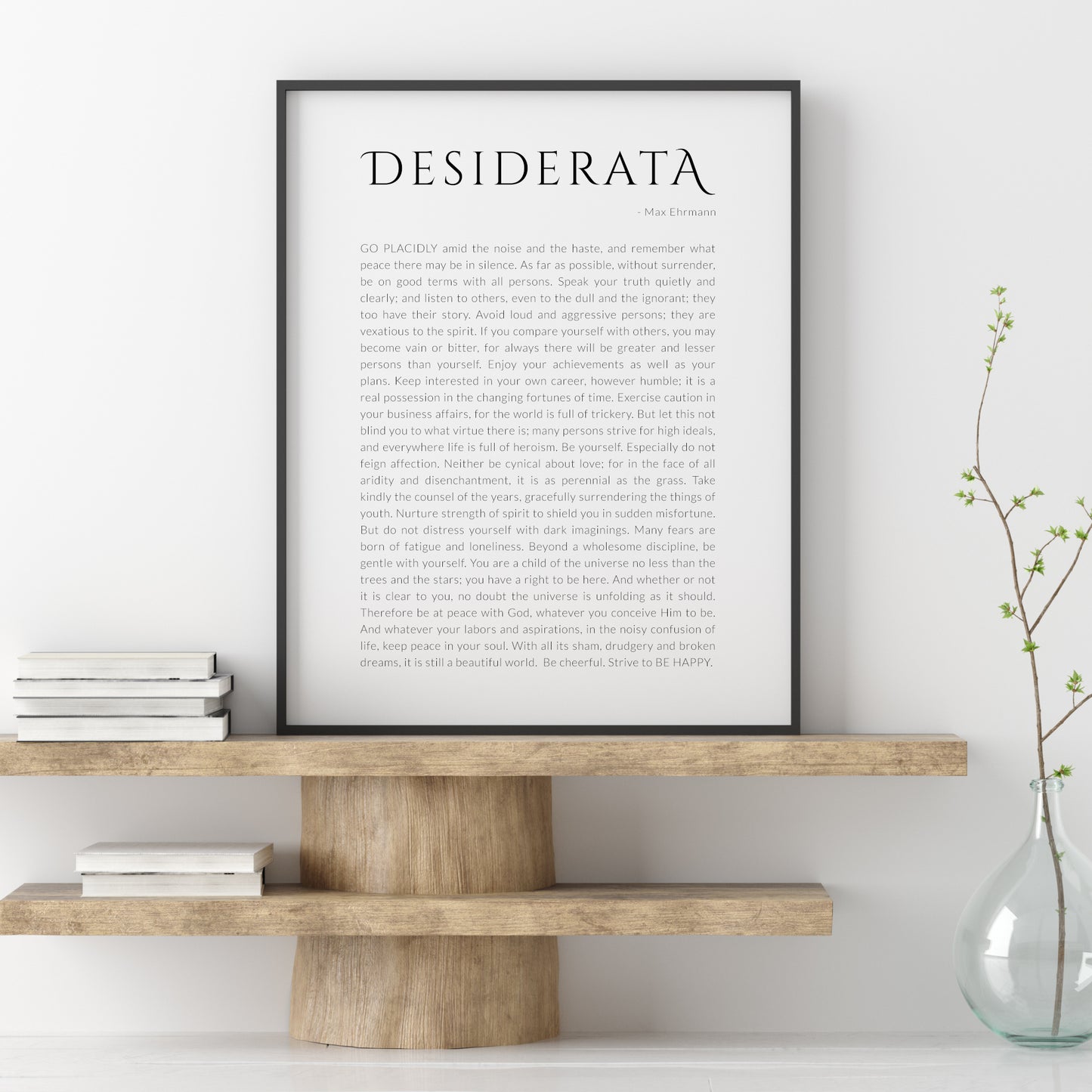 Desiderata by Max Erhmann Print