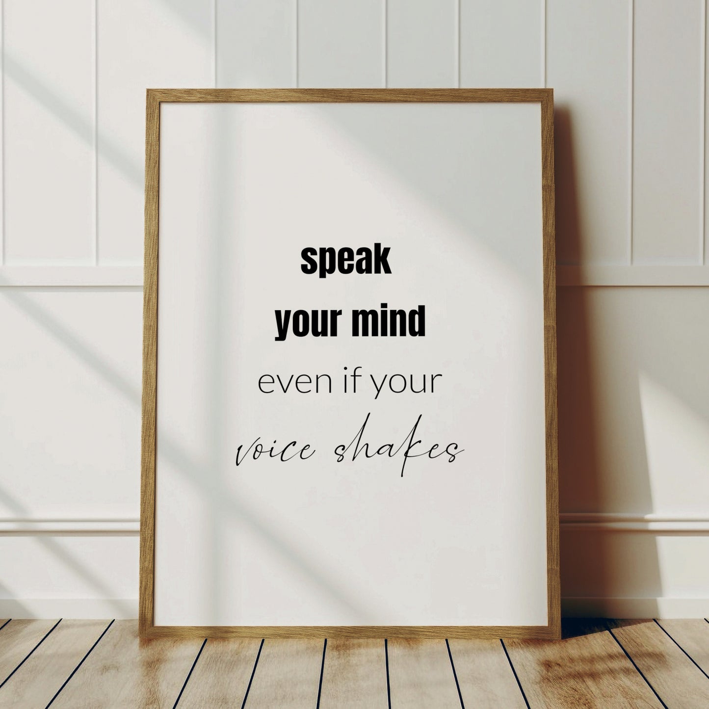 Speak Your Mind Even If Your Voice Shakes Print