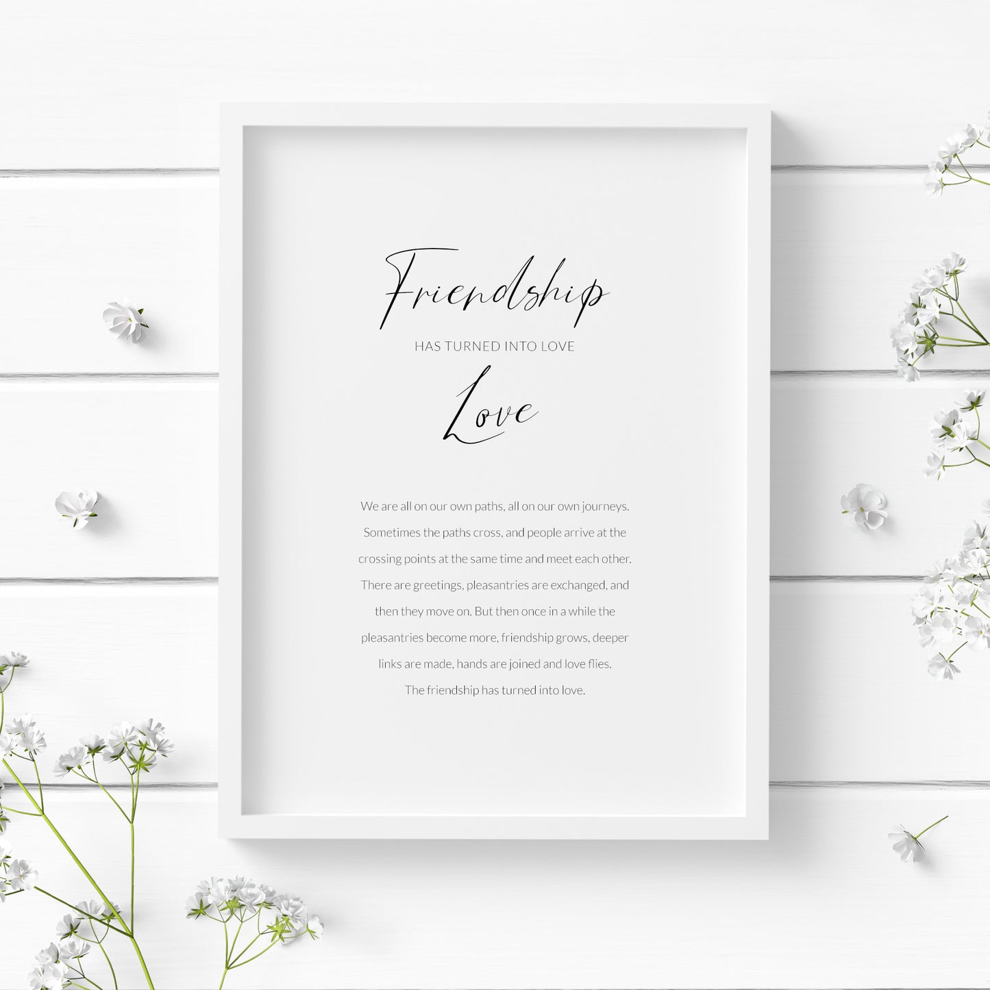 Friendship Has Turned Into Love Print, from Thomas Hardy's Far From The Madding Crowd