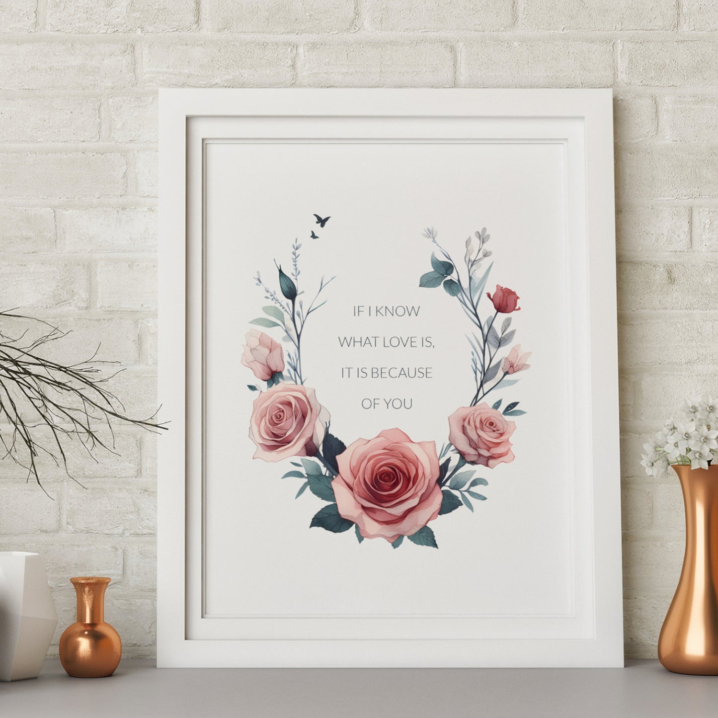 If I Know What Love It, It Is Because Of You Print | Herman Hesse Quote