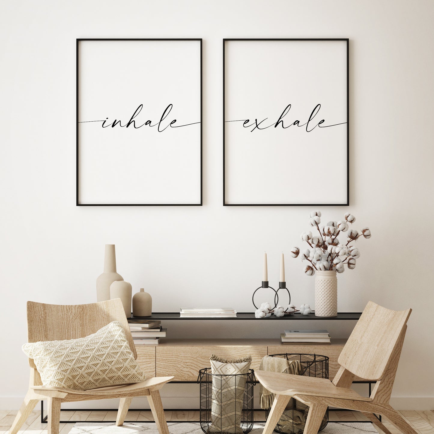 Inhale Exhale Prints (Set of 2)