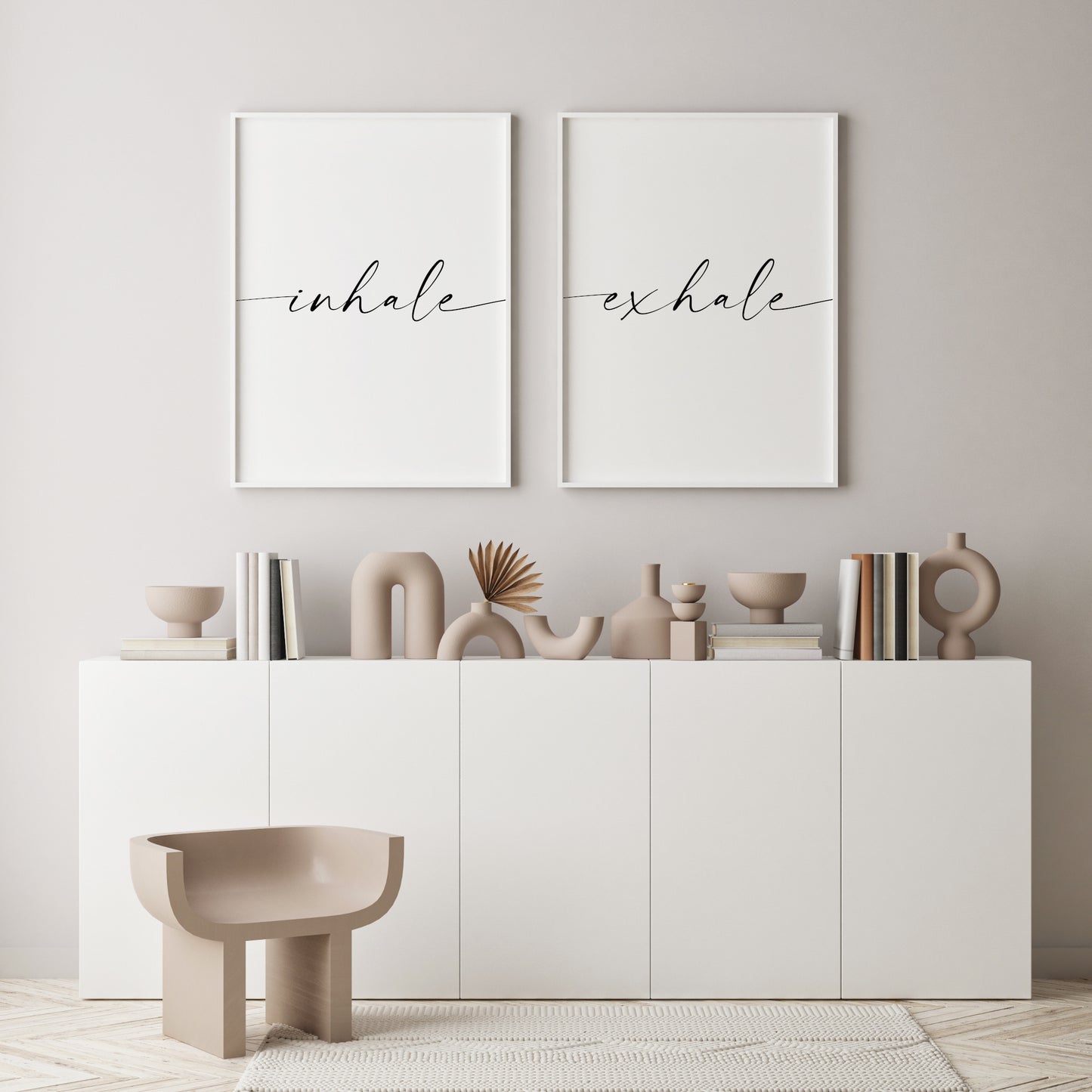 Inhale Exhale Prints (Set of 2)