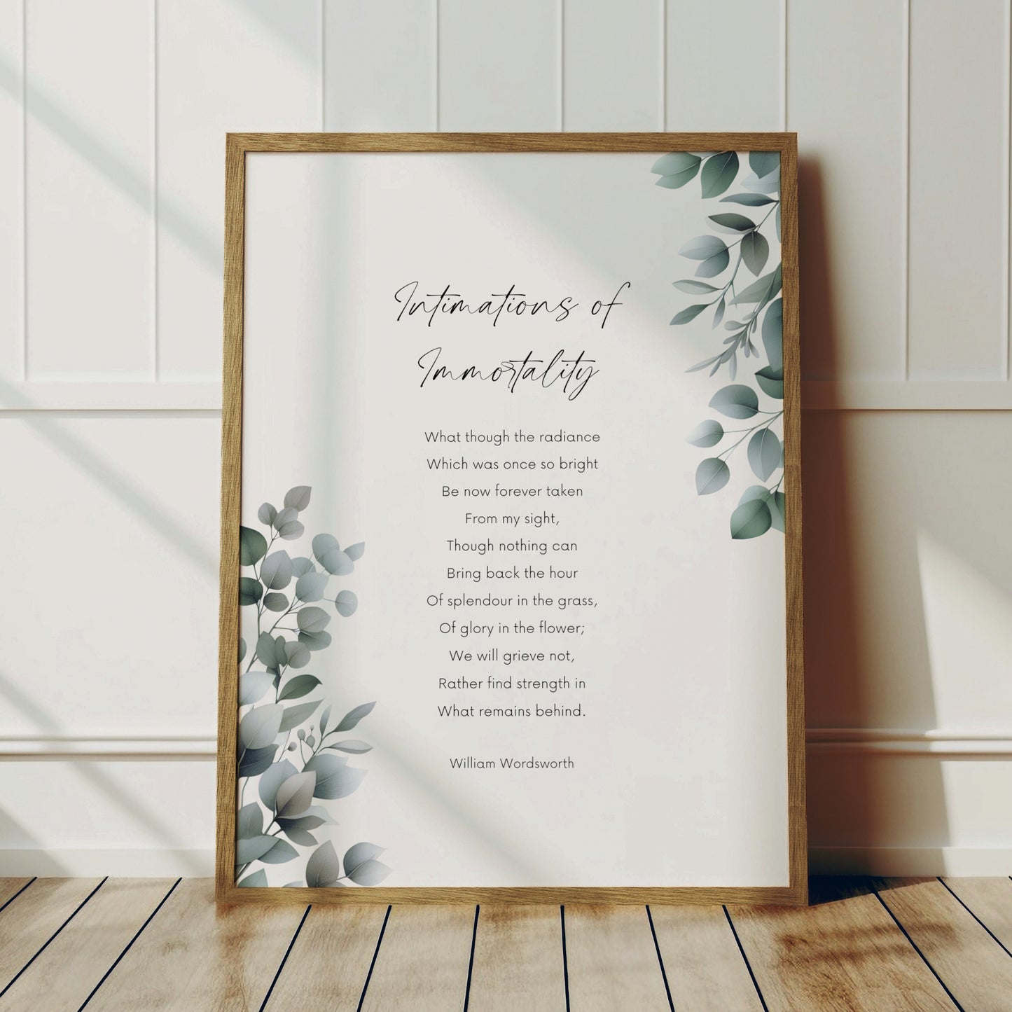 Intimations Of Immortality Print | William Wordsworth Poem