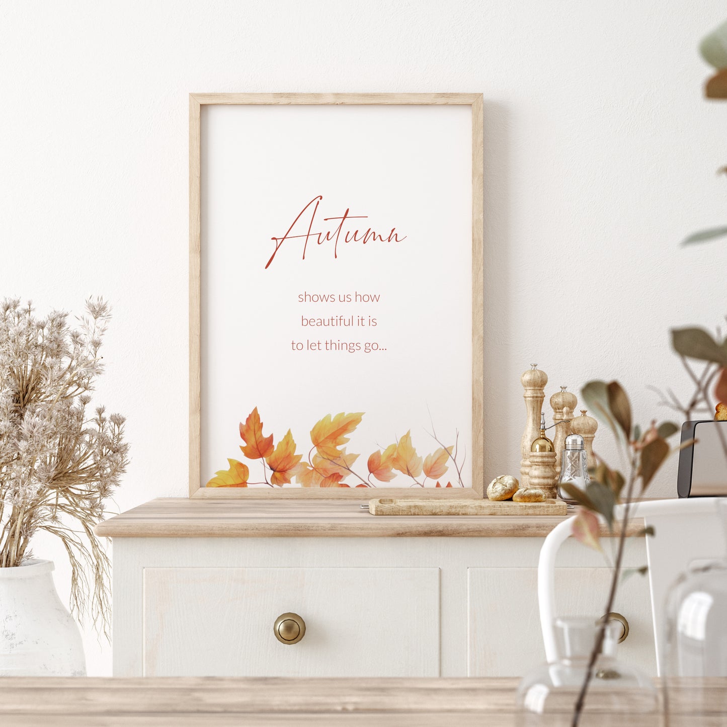 Autumn Shows Us How Beautiful Is... Print