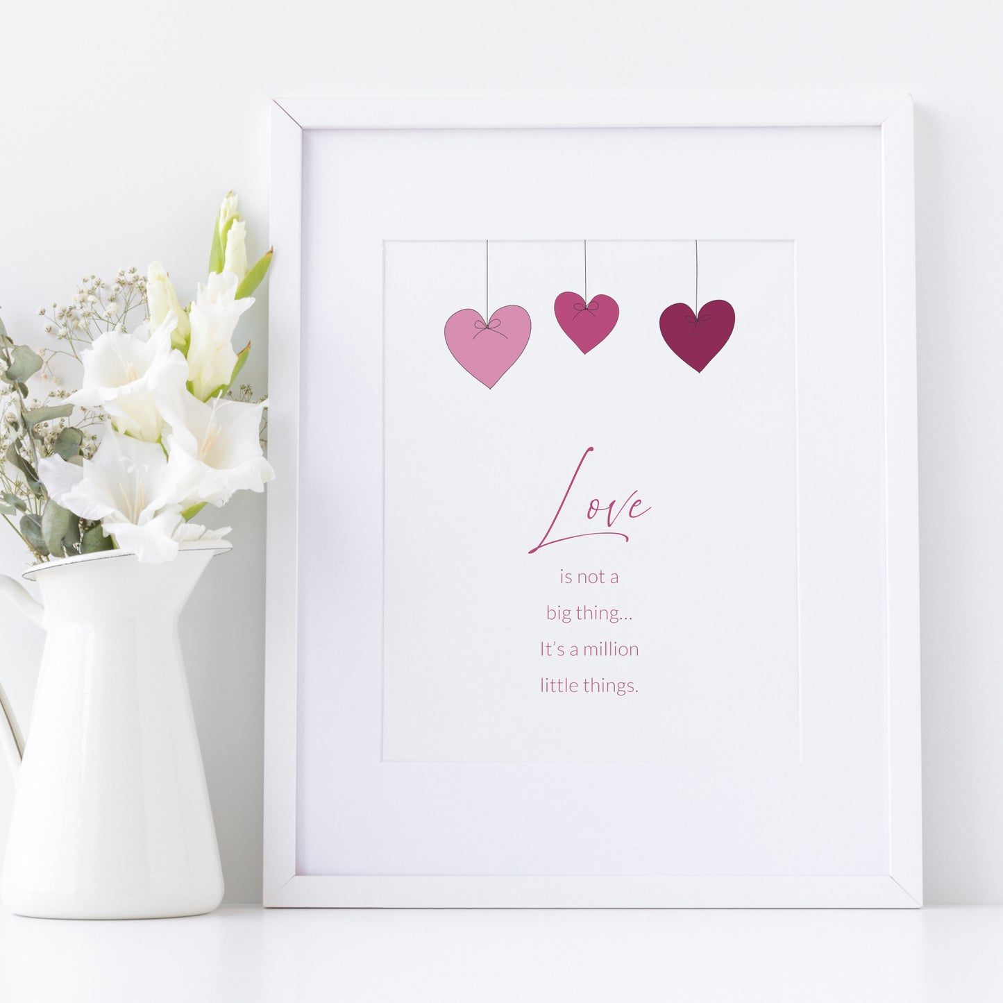 Love is not a big thing... It's a million little things | Quote Print