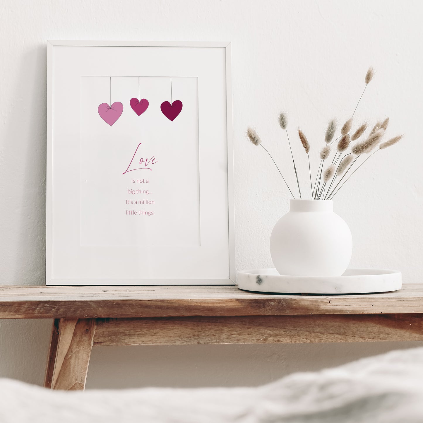 Love is not a big thing... It's a million little things | Quote Print