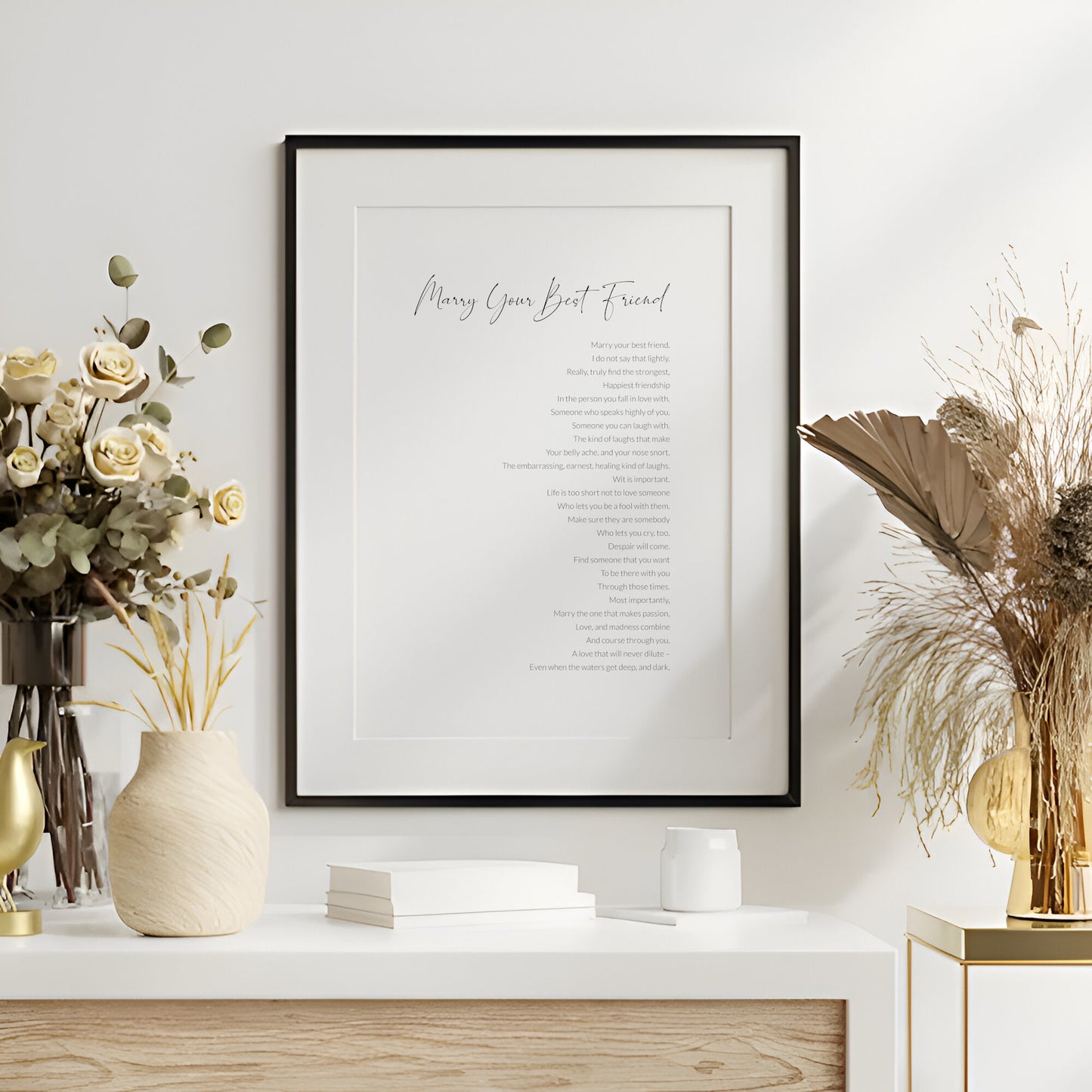 Marry Your Best Friend Print