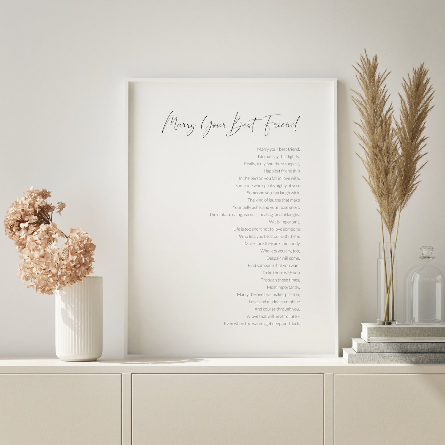 Marry Your Best Friend Print