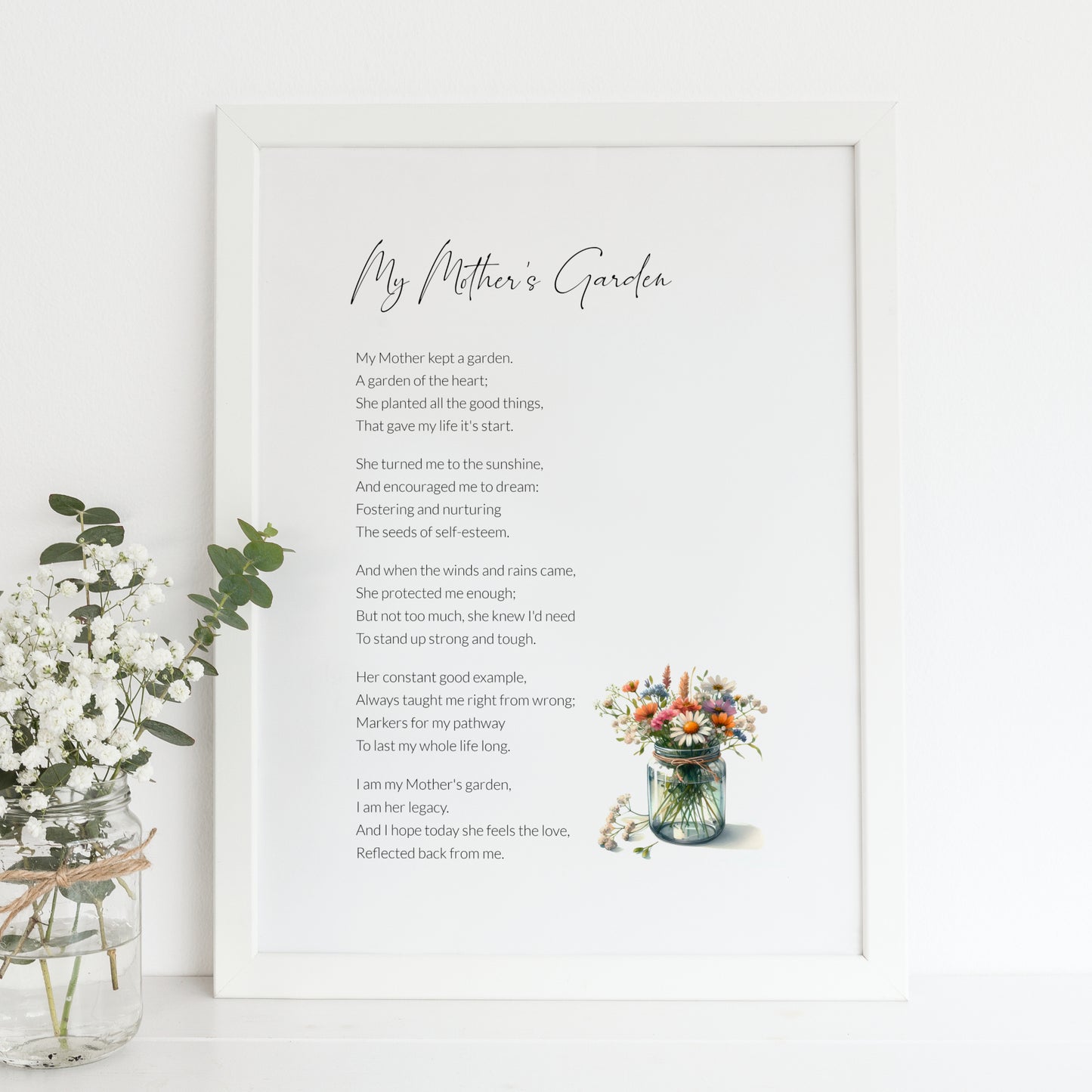 My Mother's Garden Print | Poem by Unknown Poet