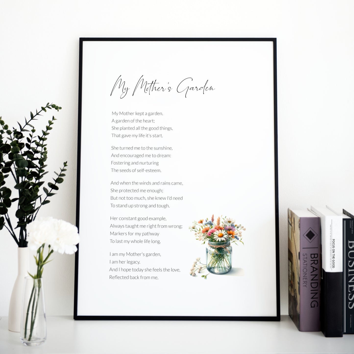 My Mother's Garden Print | Poem by Unknown Poet