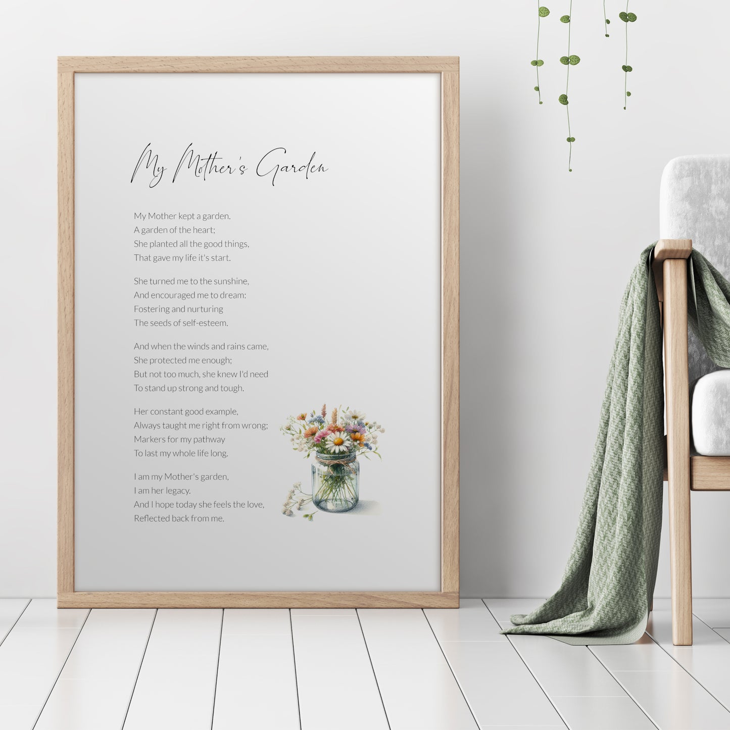 My Mother's Garden Print | Poem by Unknown Poet