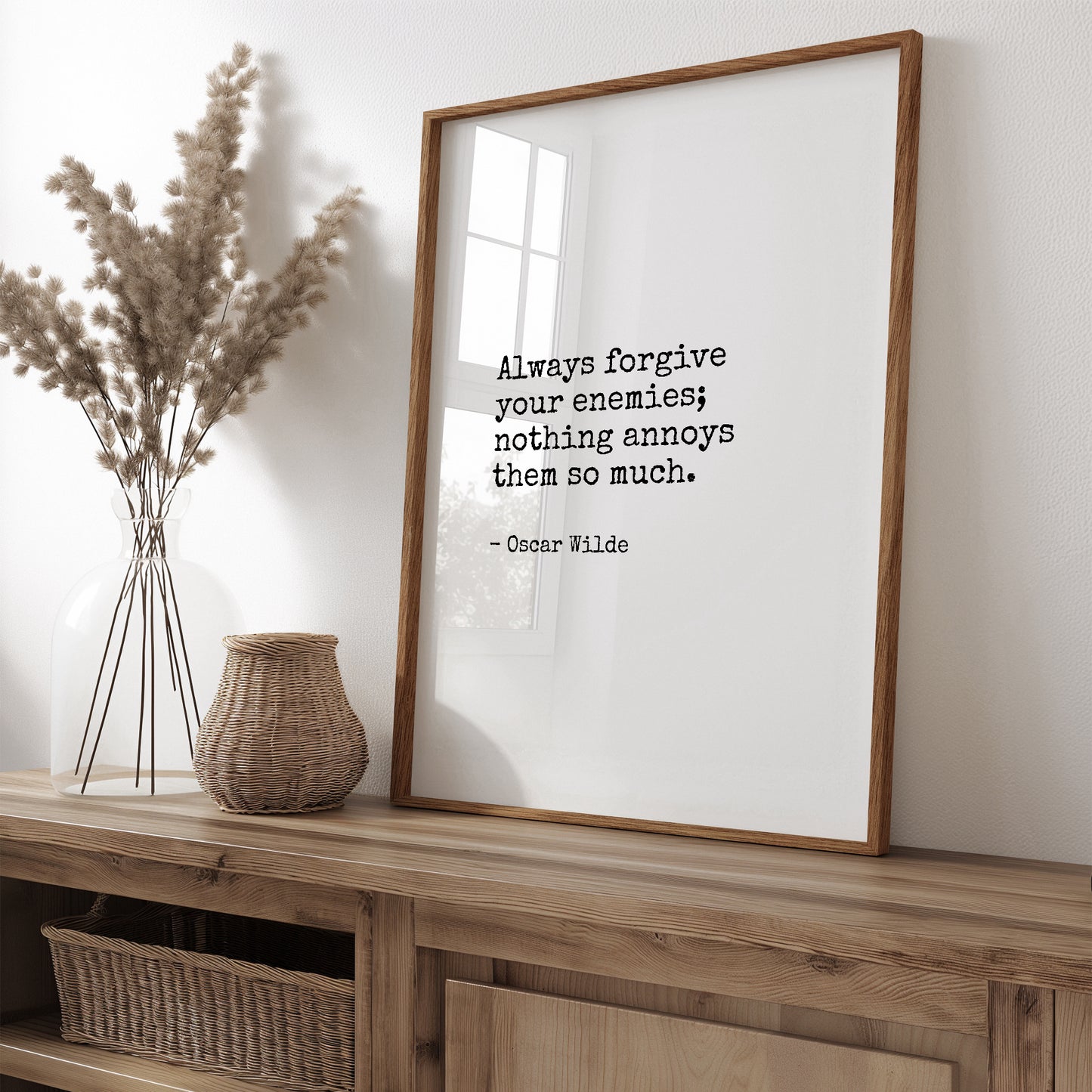 Always Forgive Your Enemies from Oscar Wilde Print