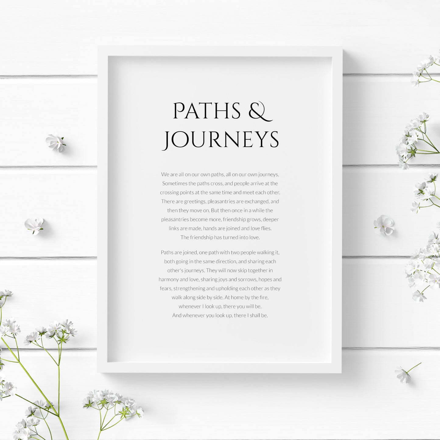 Paths & Journeys Print, from Thomas Hardy's Far From The Madding Crowd