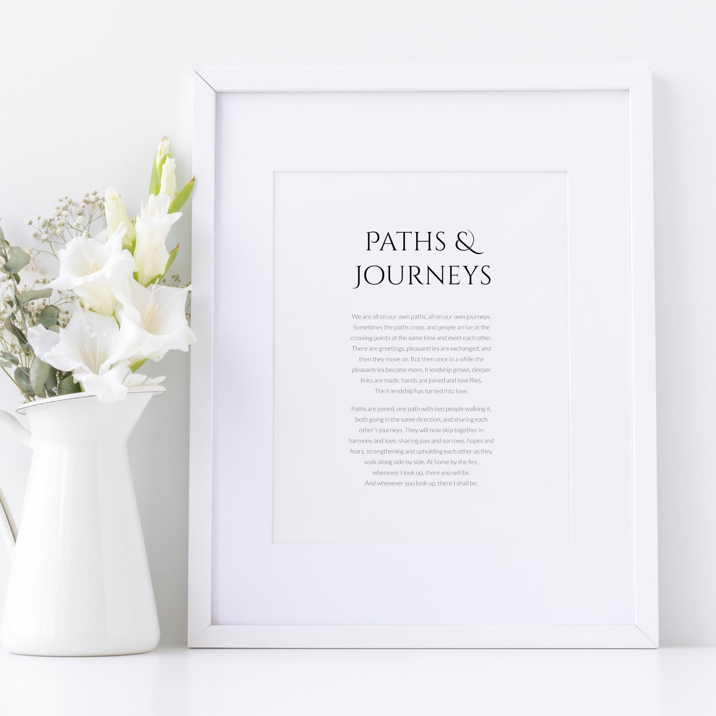 Paths & Journeys Print, from Thomas Hardy's Far From The Madding Crowd