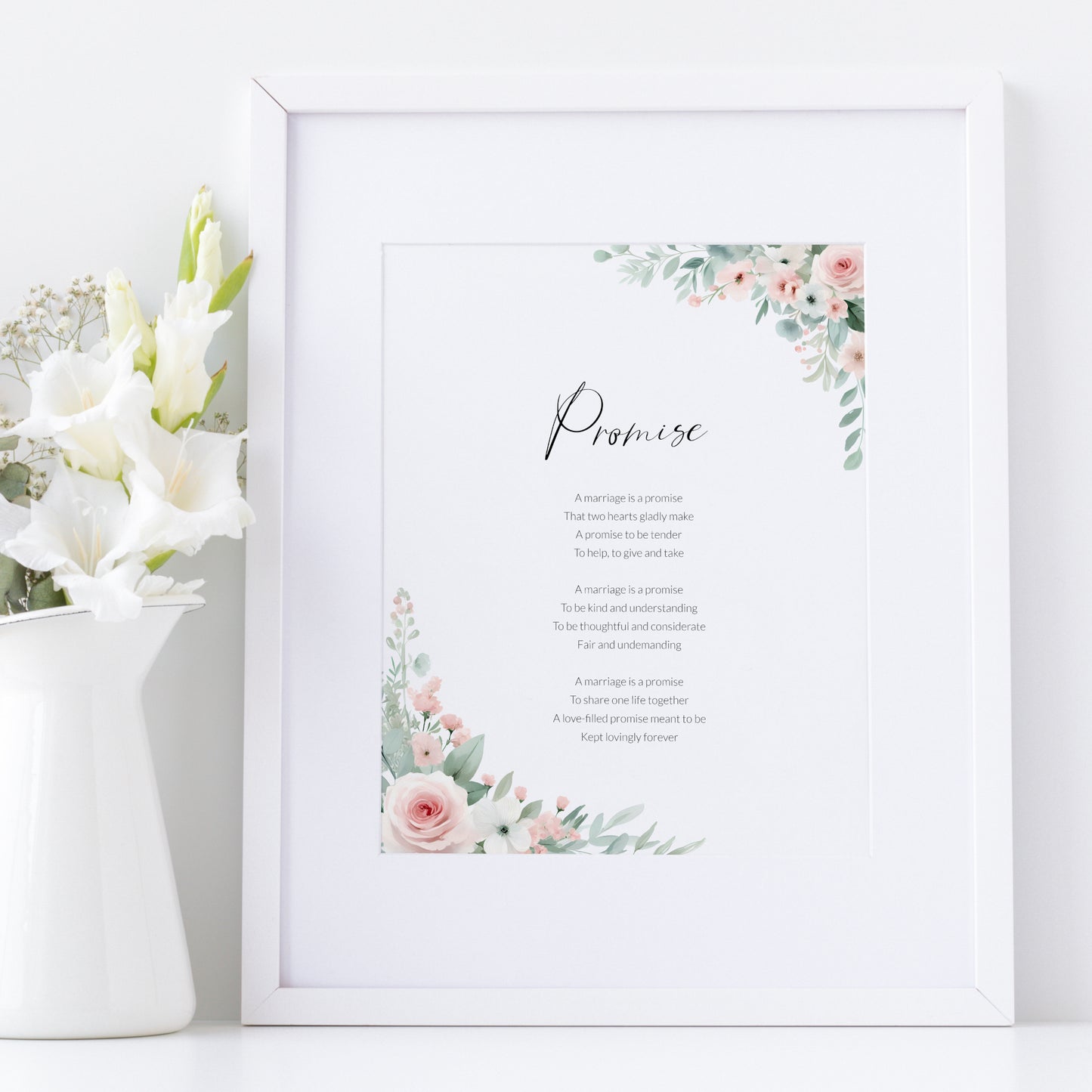 A Marriage Is A Promise Print