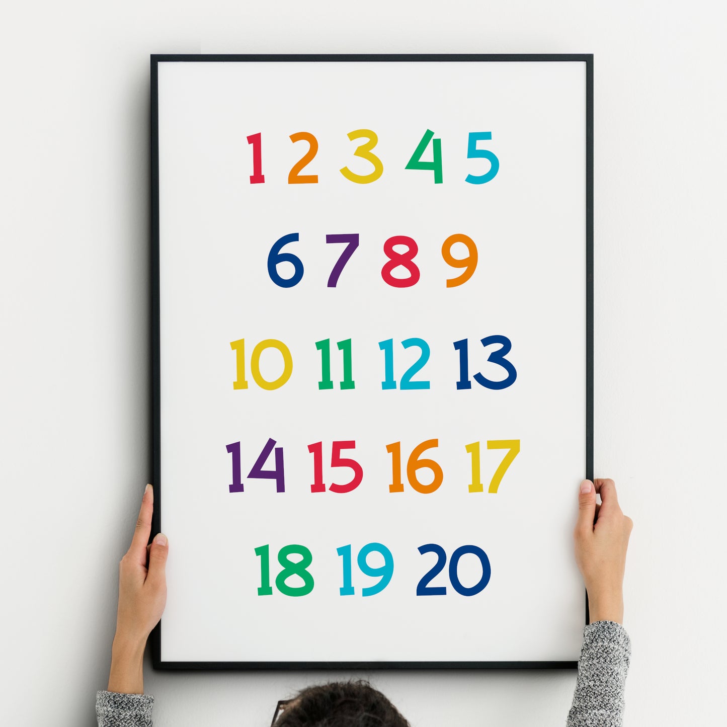 Alphabet, Days of the Week & Numbers 1-20 Prints (Set of 3)