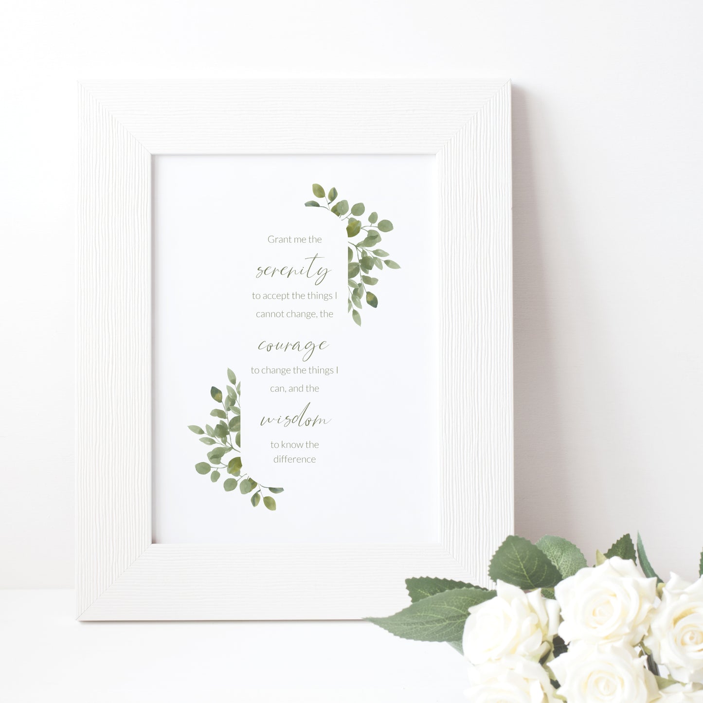 The Serenity Prayer (Non-Religious) Print