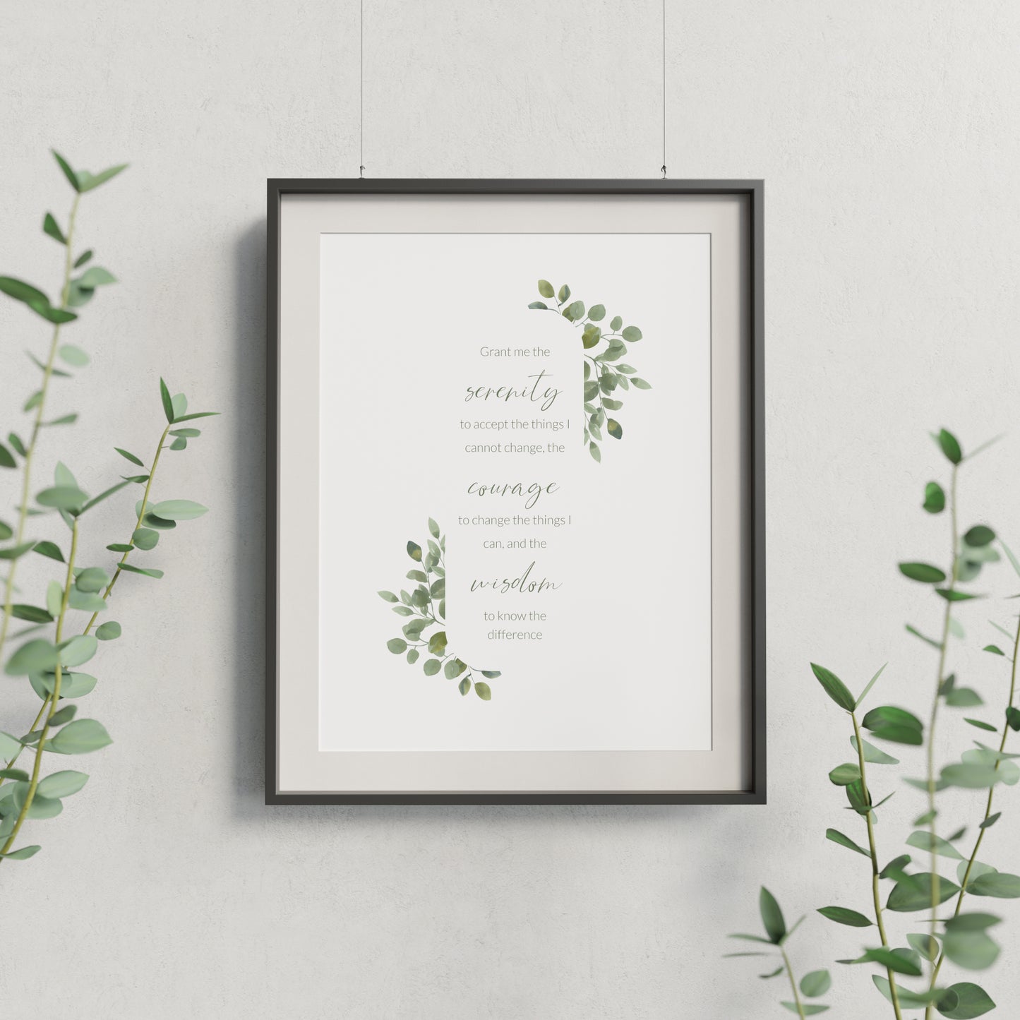 The Serenity Prayer (Non-Religious) Print