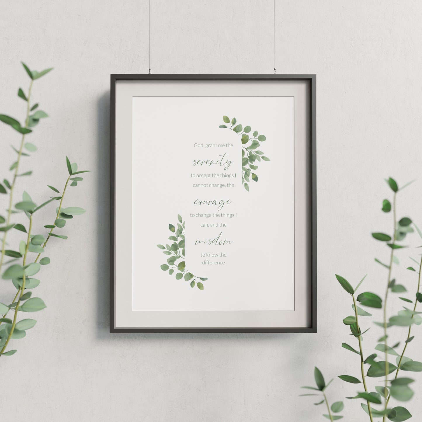 The Serenity Prayer Print