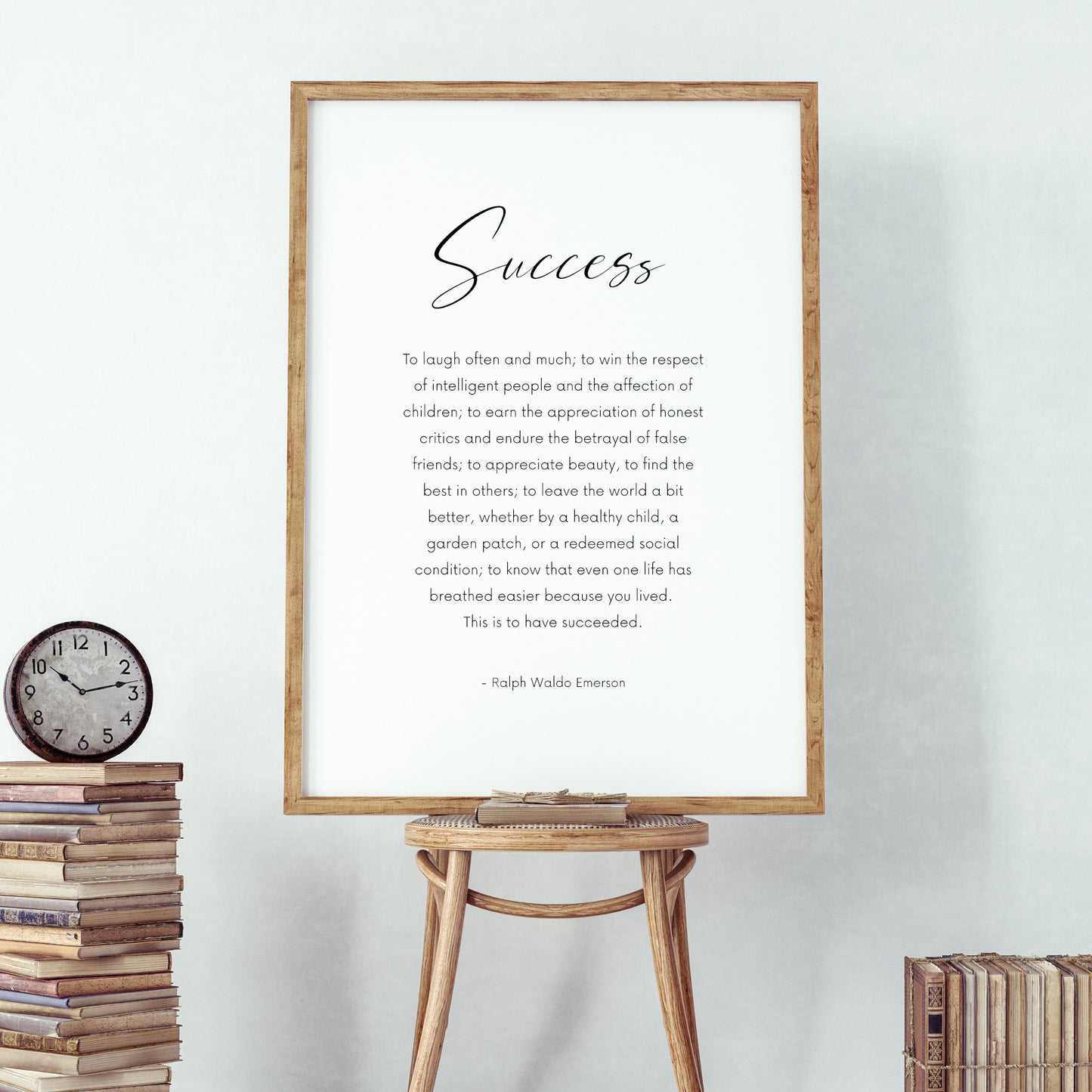 Success by Ralph Waldo Emerson Print