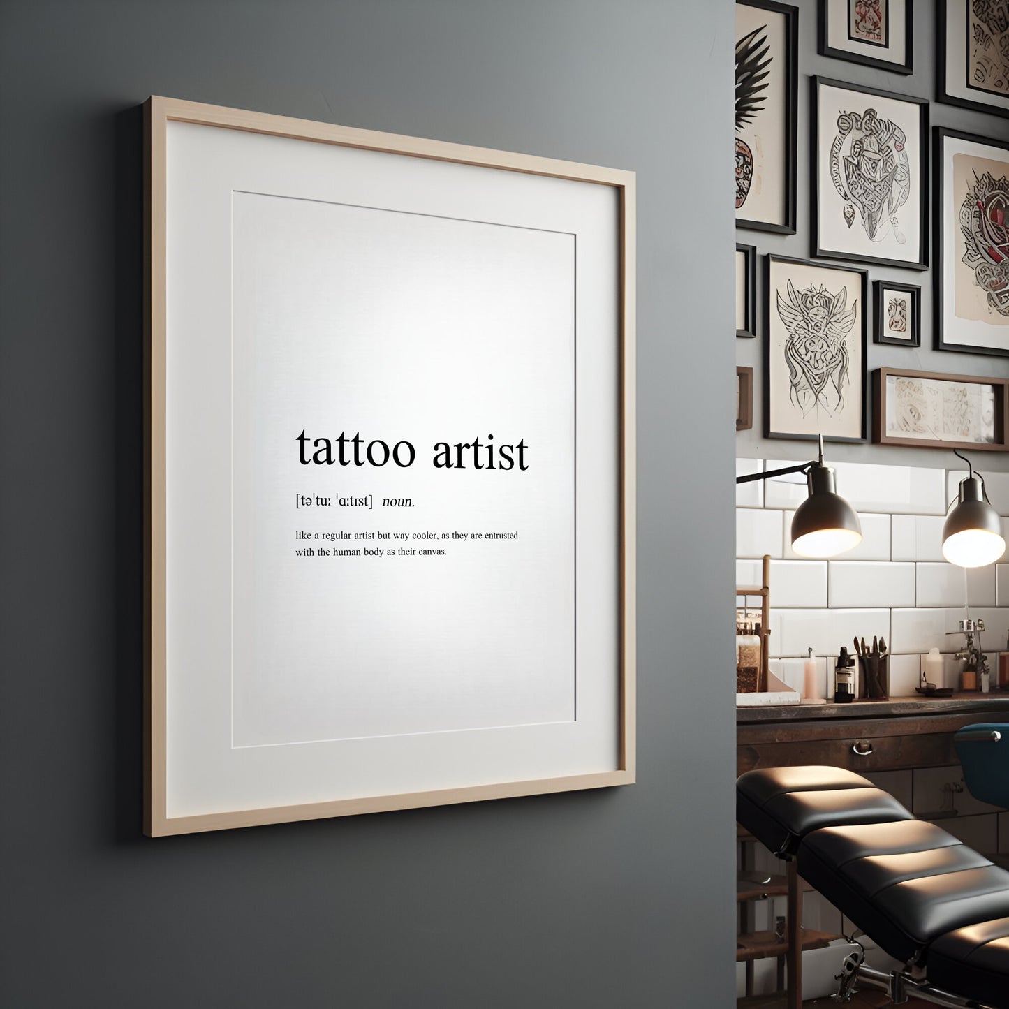 Tattoo Artist Definition Print