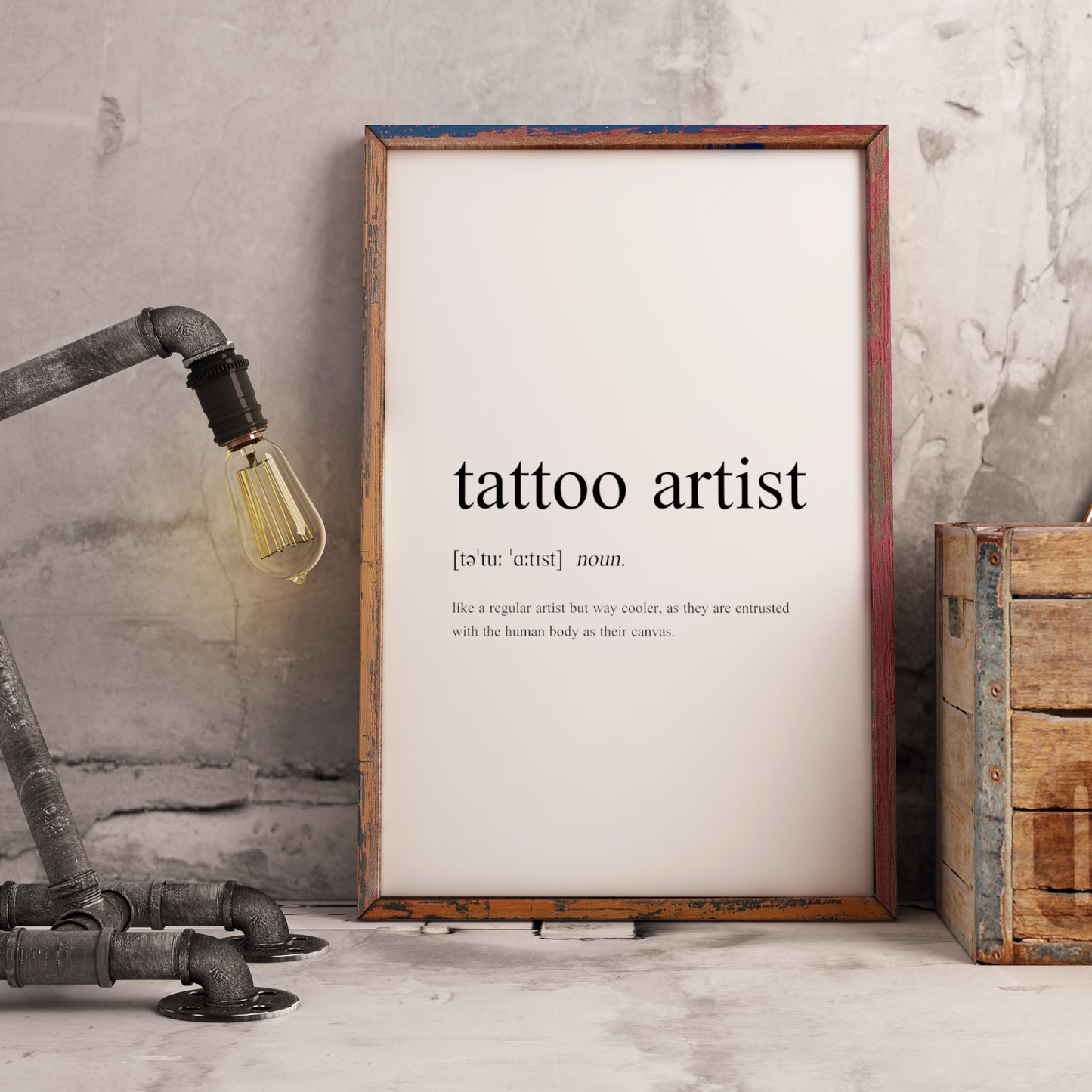 Tattoo Artist Definition Print