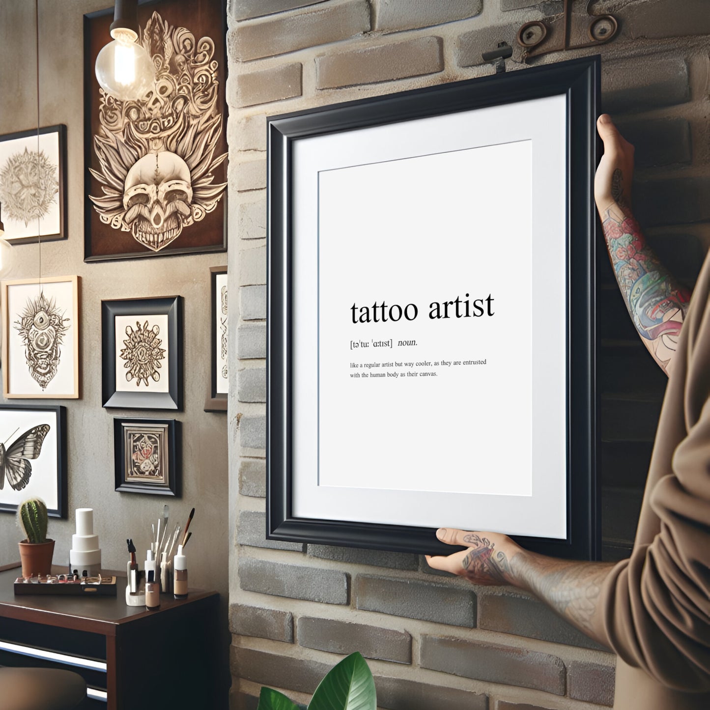 Tattoo Artist Definition Print