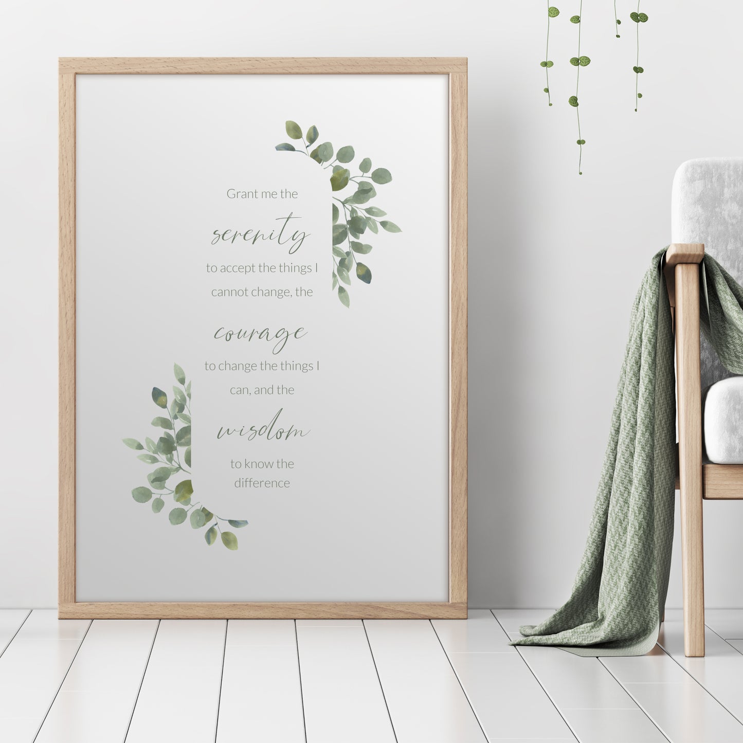 The Serenity Prayer (Non-Religious) Print