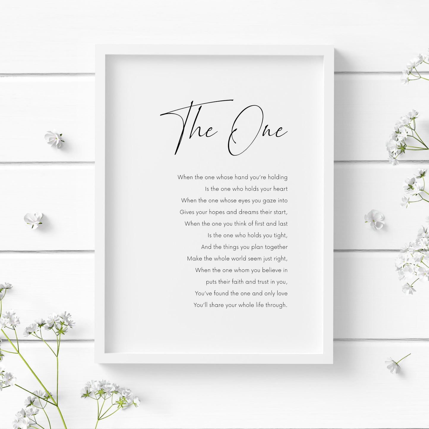 The One Poem Print