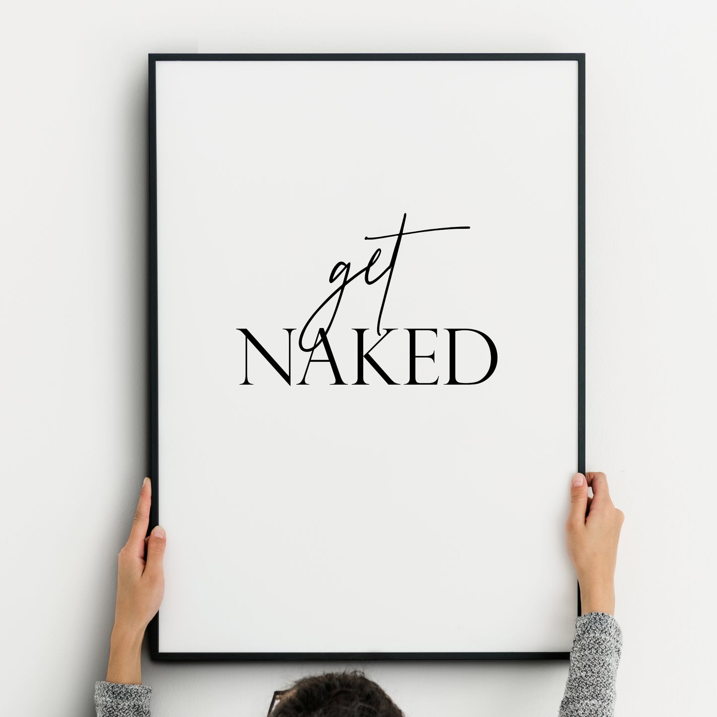 Get Naked And Relax Prints (Set of 2)