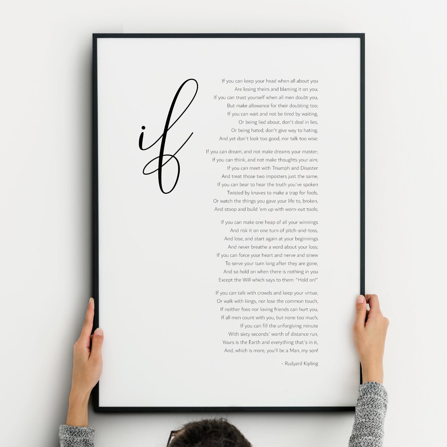 If by Rudyard Kipling Print