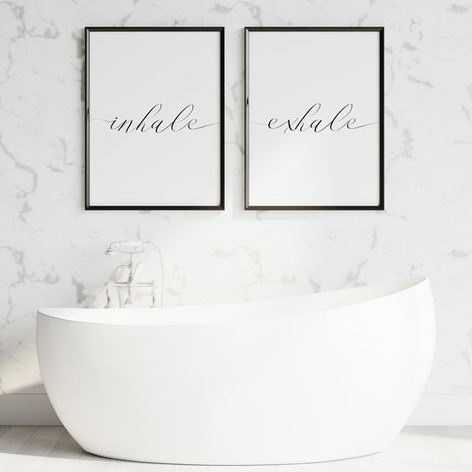 Inhale Exhale Prints (Set of 2)