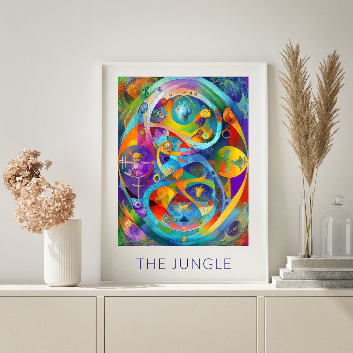 "The Jungle" Abstract Print