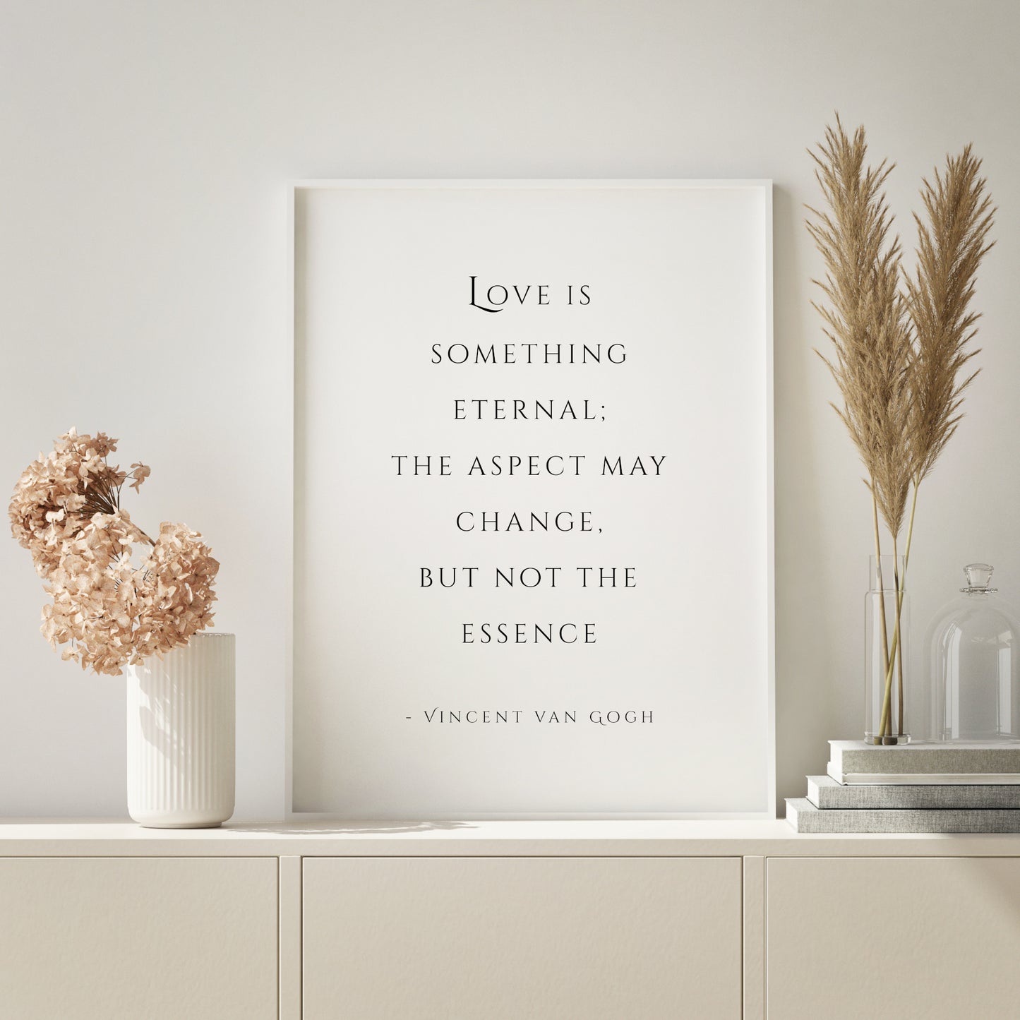 Love Is Something Eternal (Vincent Van Gogh Quote) Print