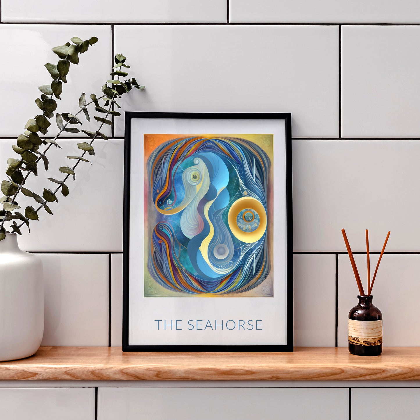 "The Seahorse" Abstract Print