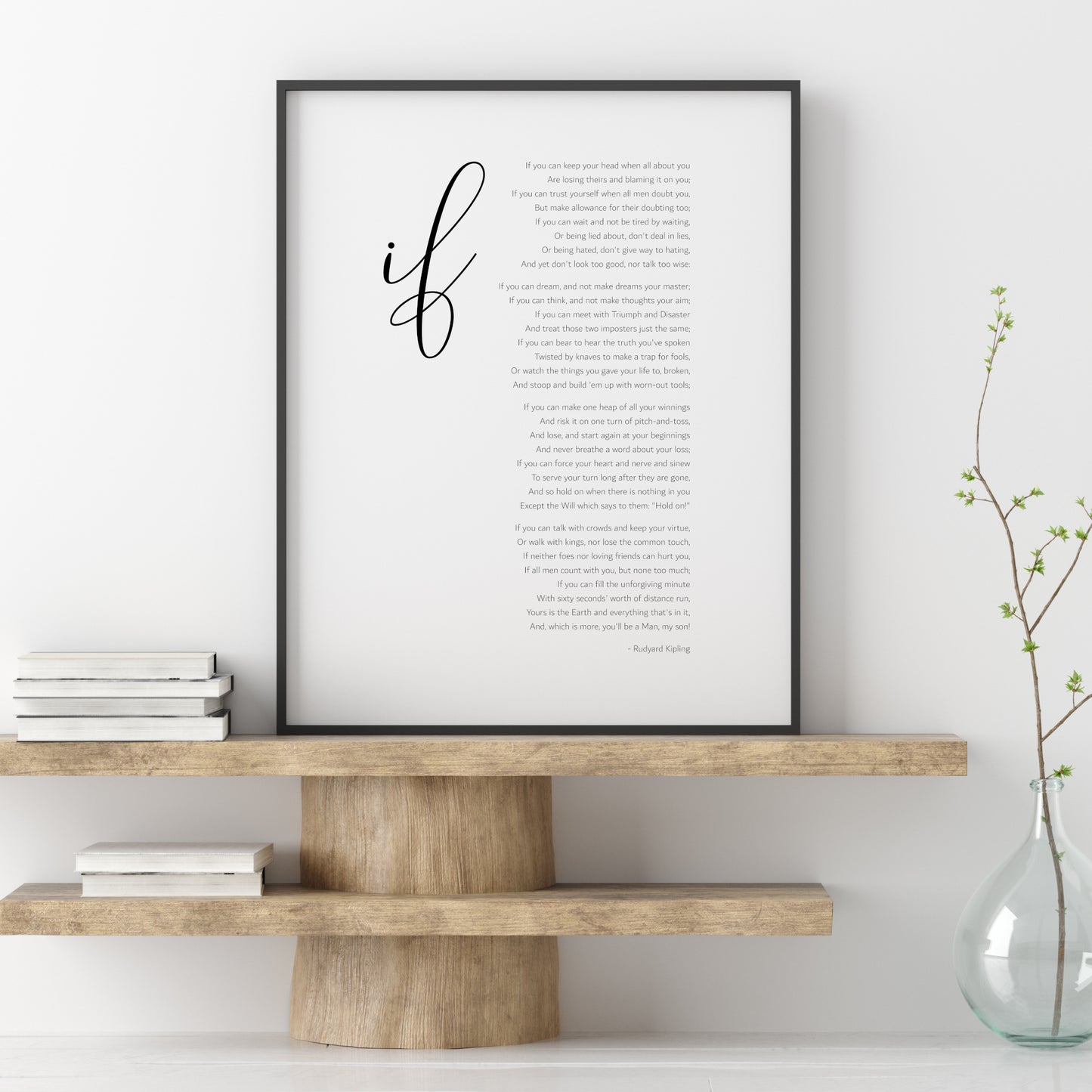 If by Rudyard Kipling Print