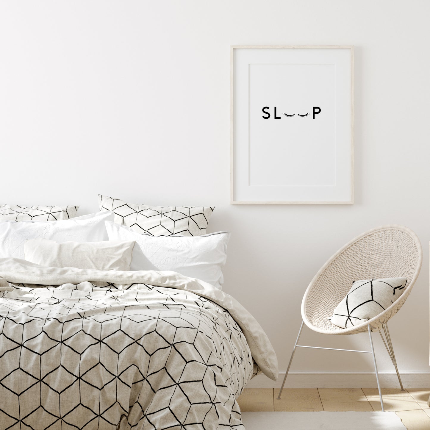 Sleep Eyelashes Print