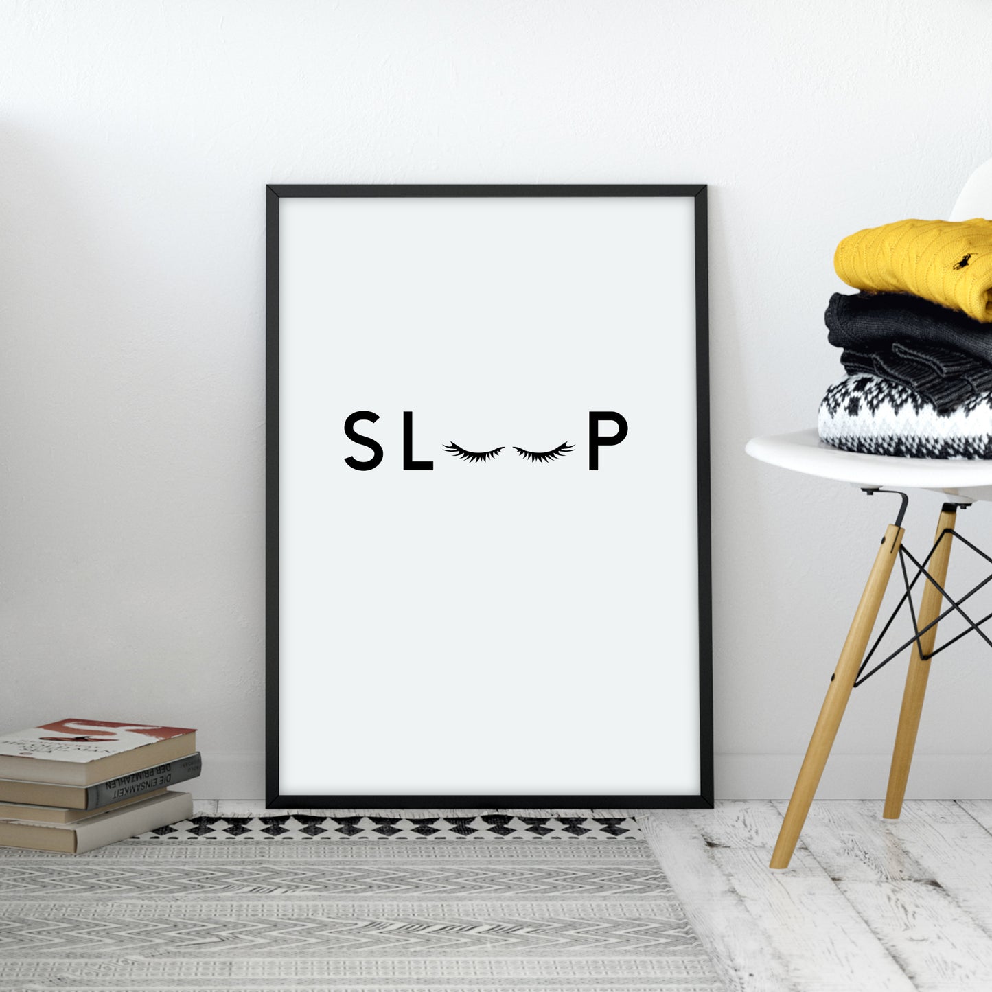 Sleep Eyelashes Print