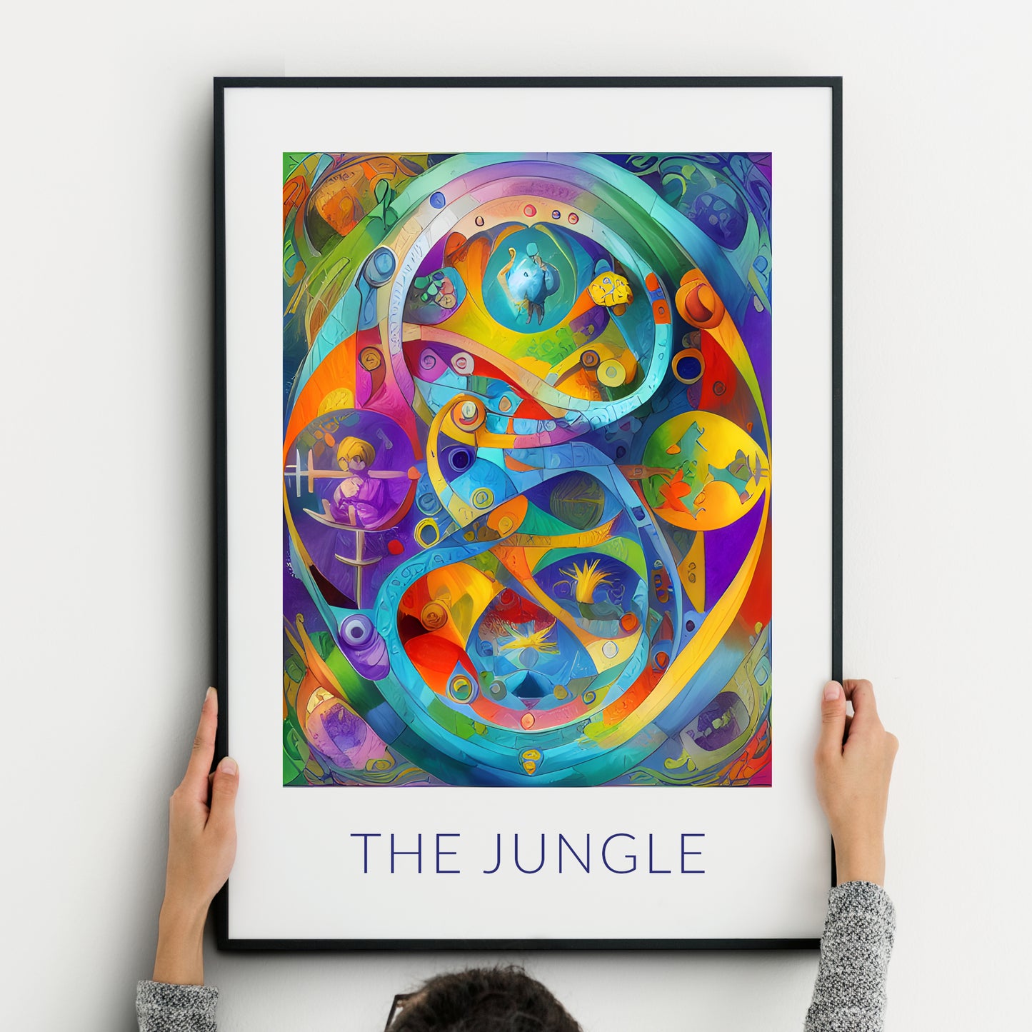 "The Jungle" Abstract Print