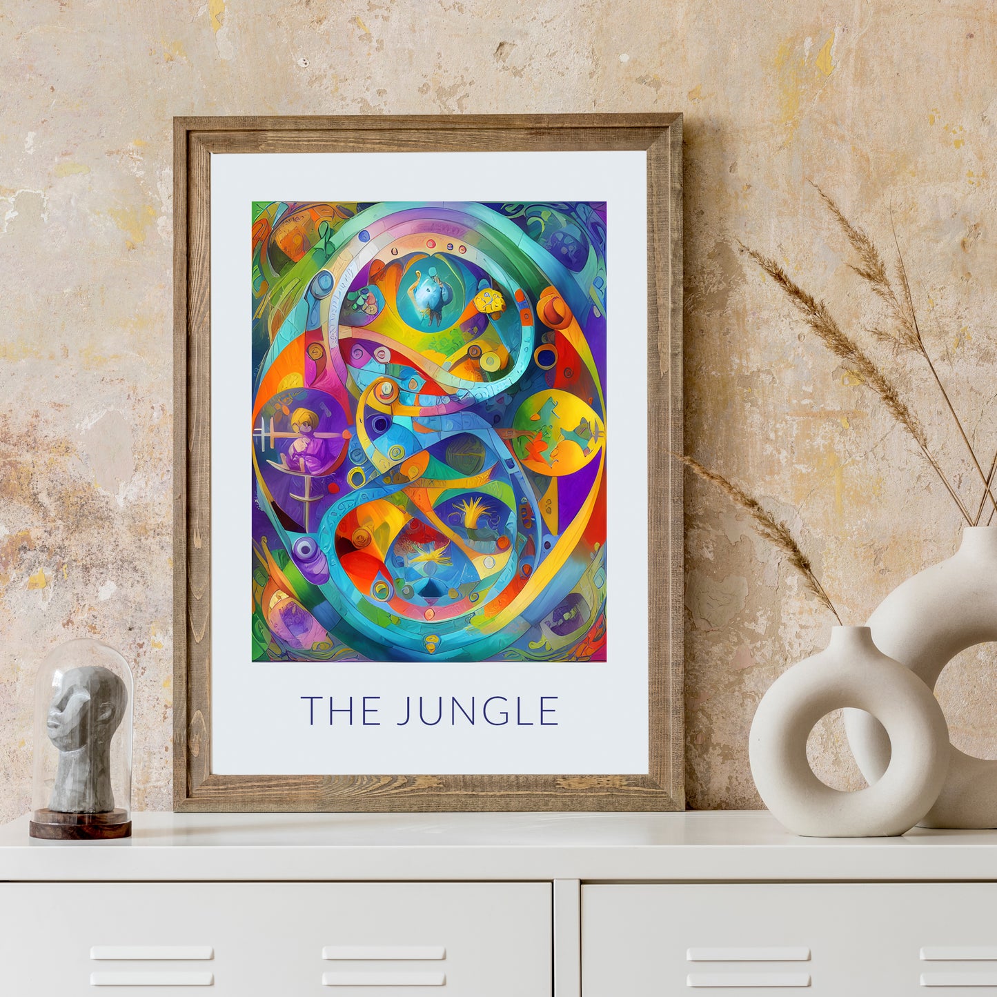 "The Jungle" Abstract Print