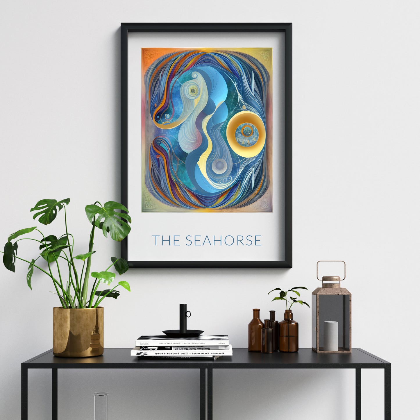 "The Seahorse" Abstract Print