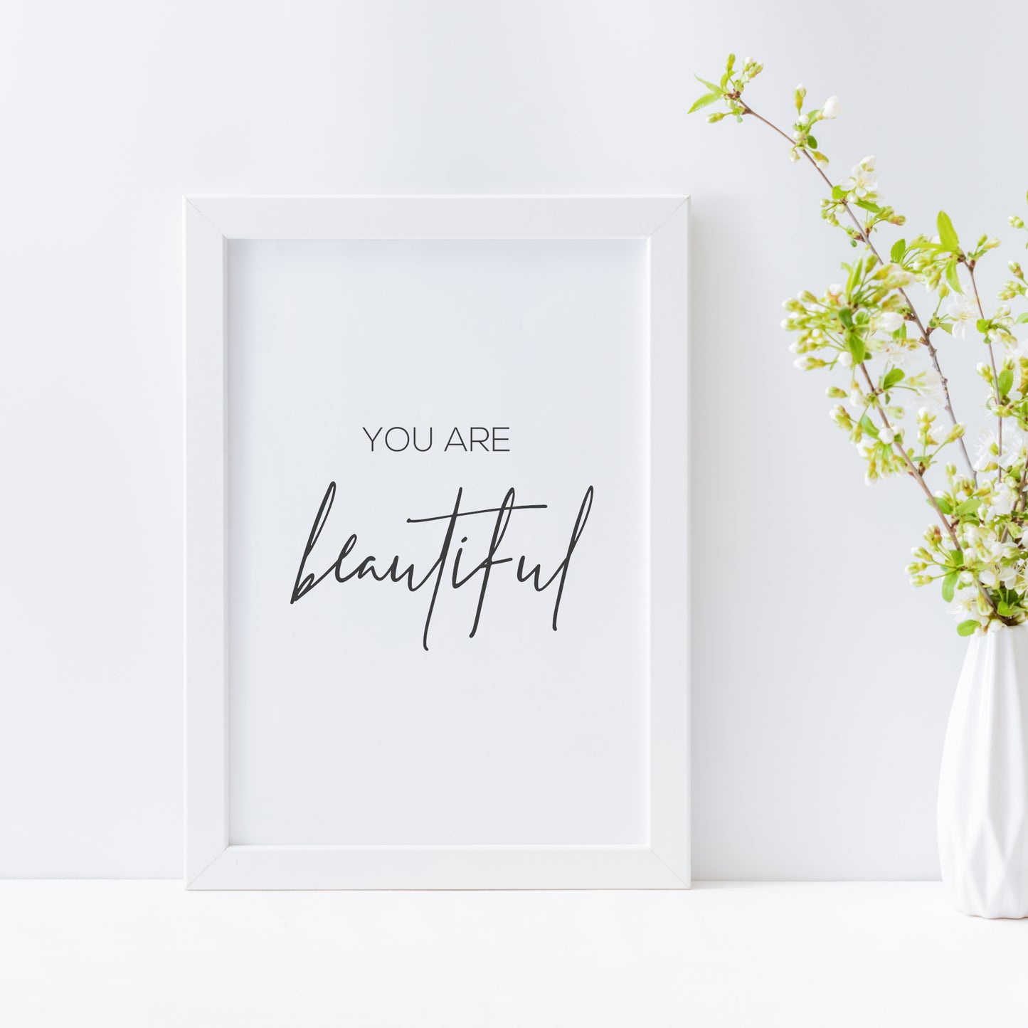 You Are Beautiful Affirmation Print