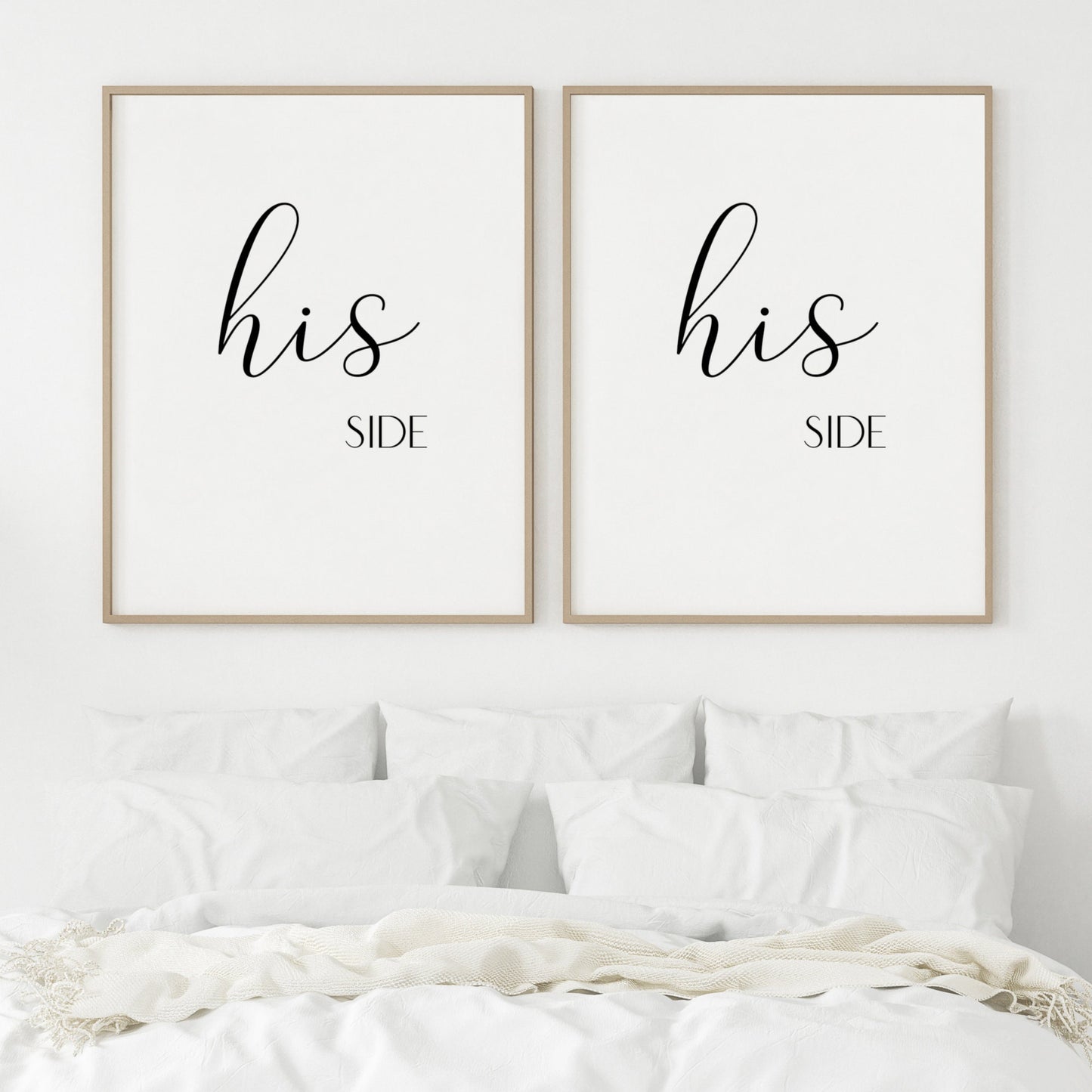 His Side & His Side Prints (Set of 2)