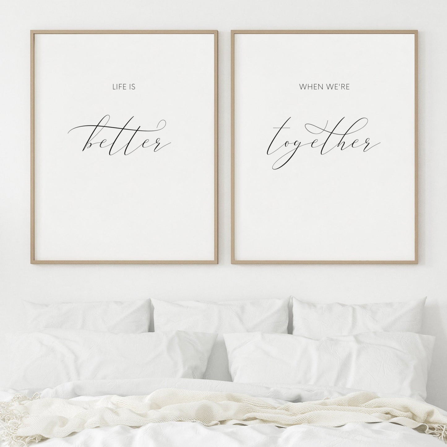 Life Is Better When We're Together Prints (Set of 2)