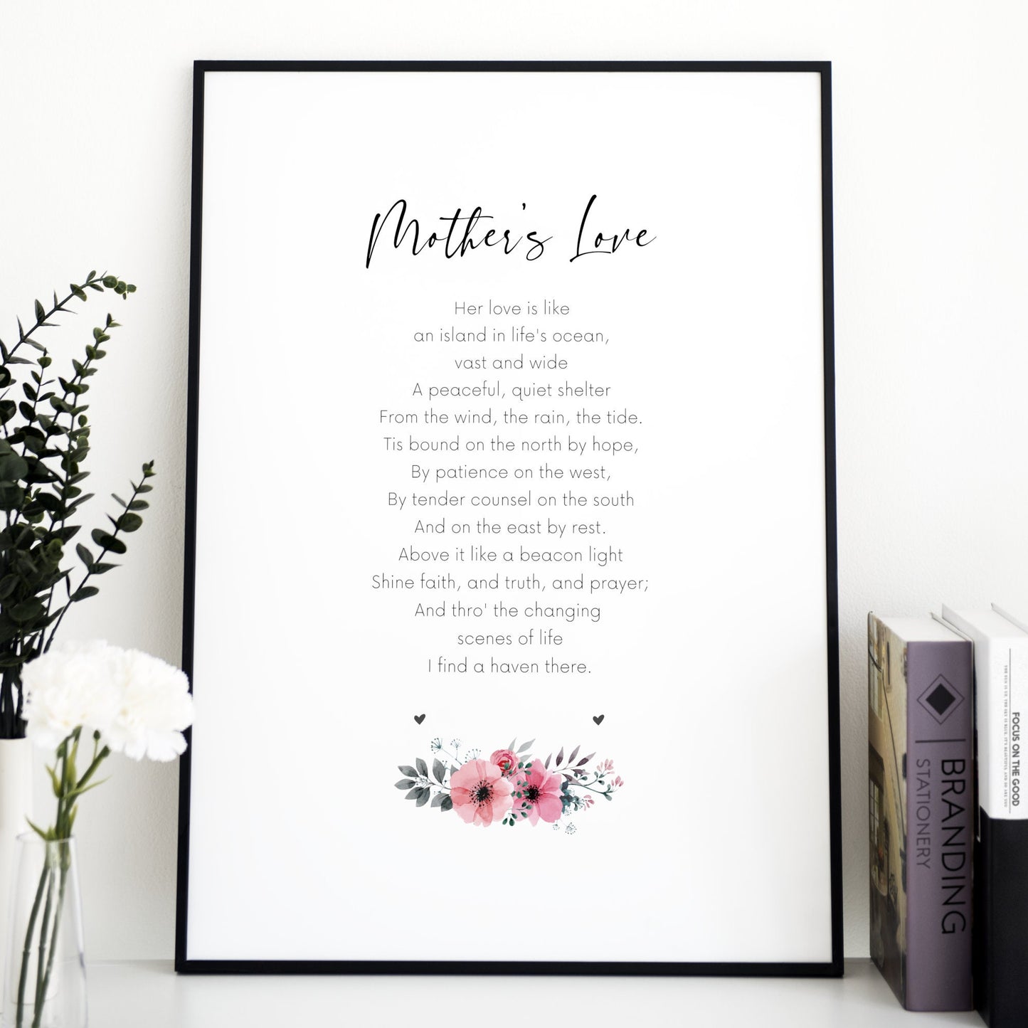 Mother's Love Poem Print