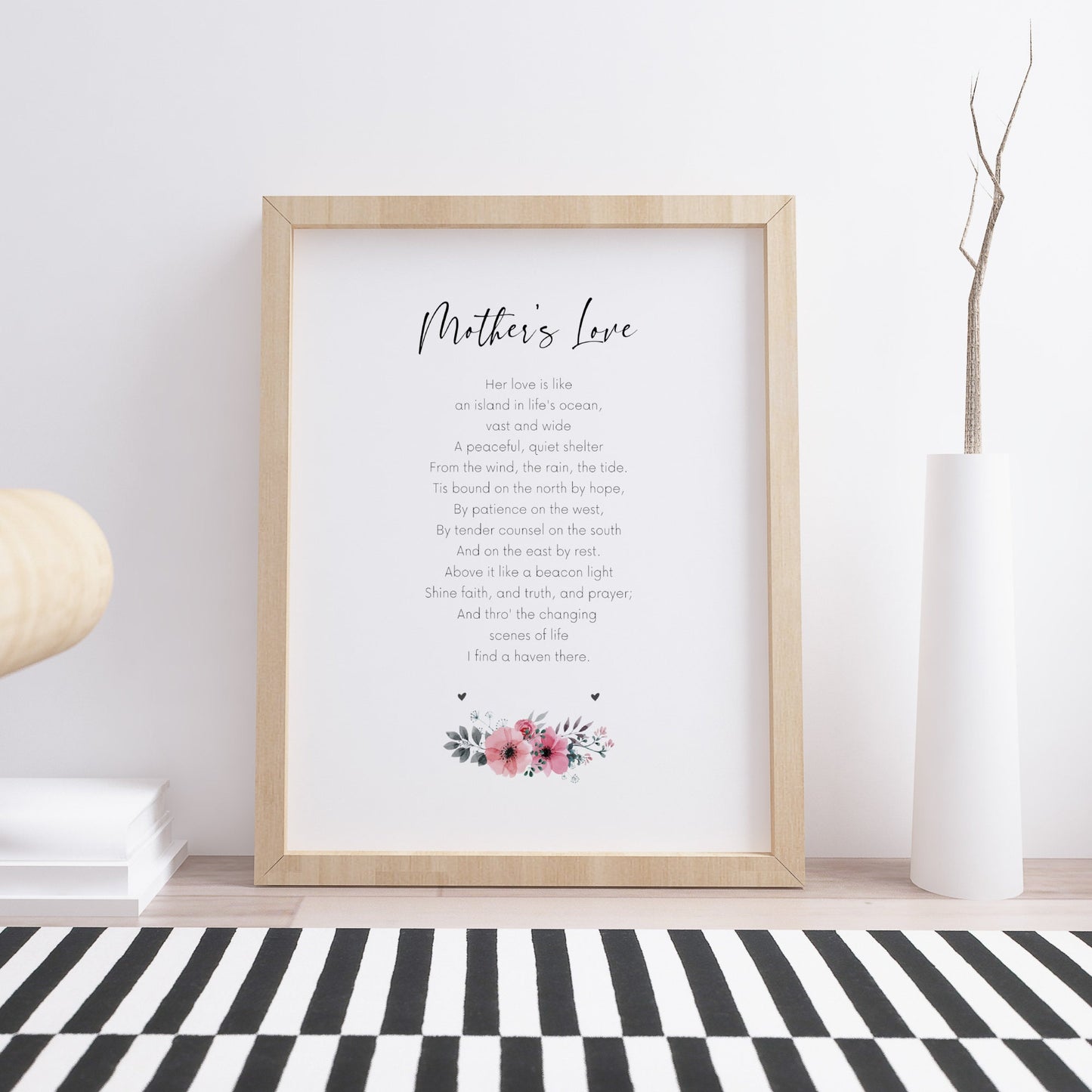 Mother's Love Poem Print