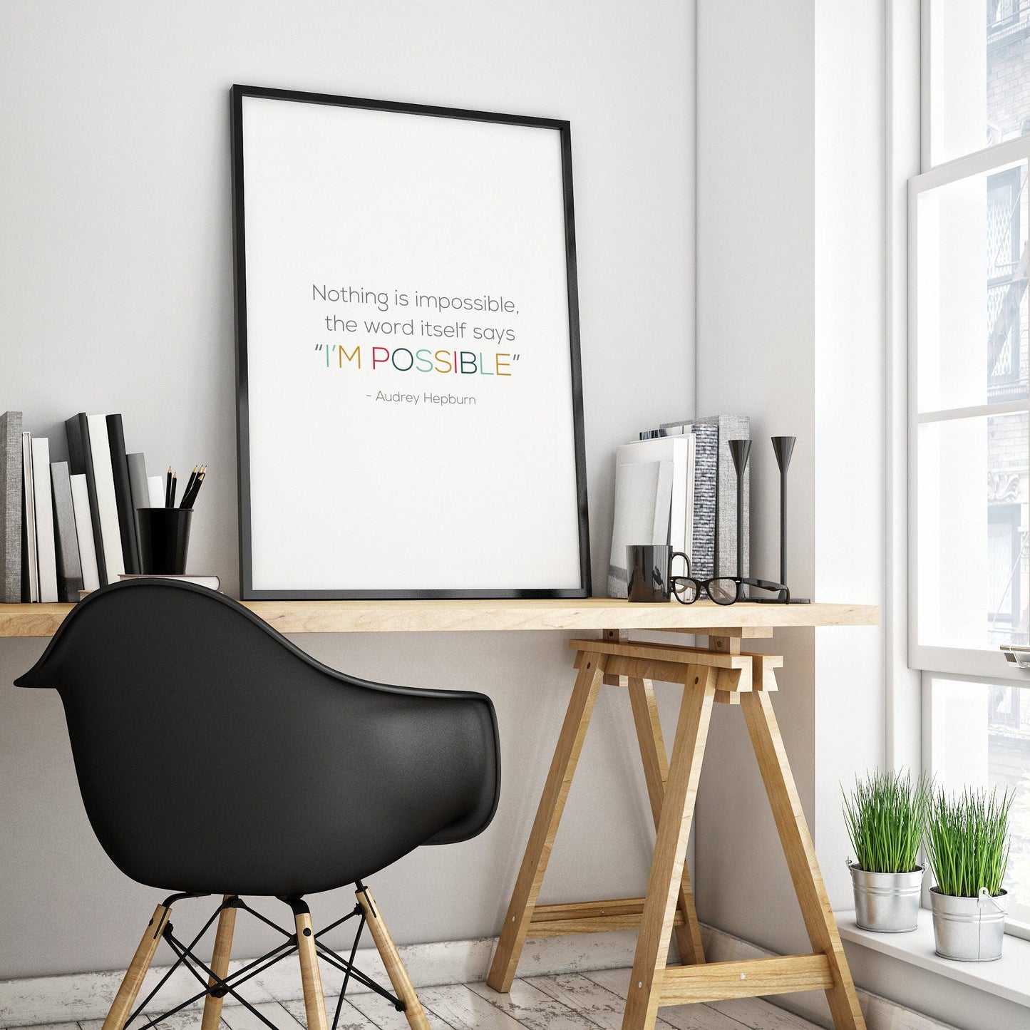 Nothing Is Impossible from Audrey Hepburn Print