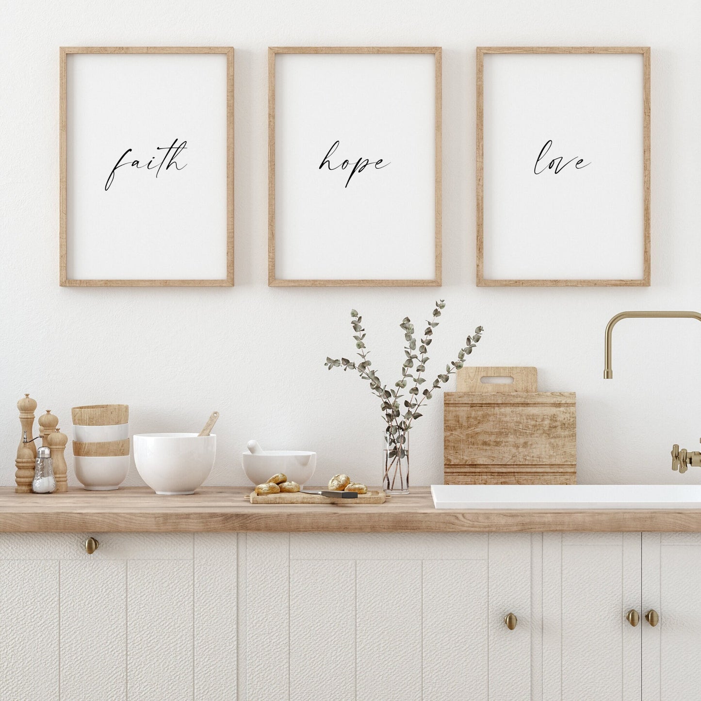 Faith Hope Love Prints (Set of 3)